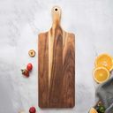 Paddle Cutting Board Kitchen Serving Boards with Handle 18 x 7 Inch