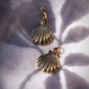 Gold Scallop Shell Charm