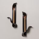 Moonara Candle Sconce, Black (Sold separately)
