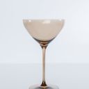 Estelle Colored Martini Glass - Set of 2 {Amber Smoke}