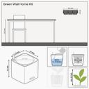 Lechuza Green Wall Home Kit Glossy - Charcoal