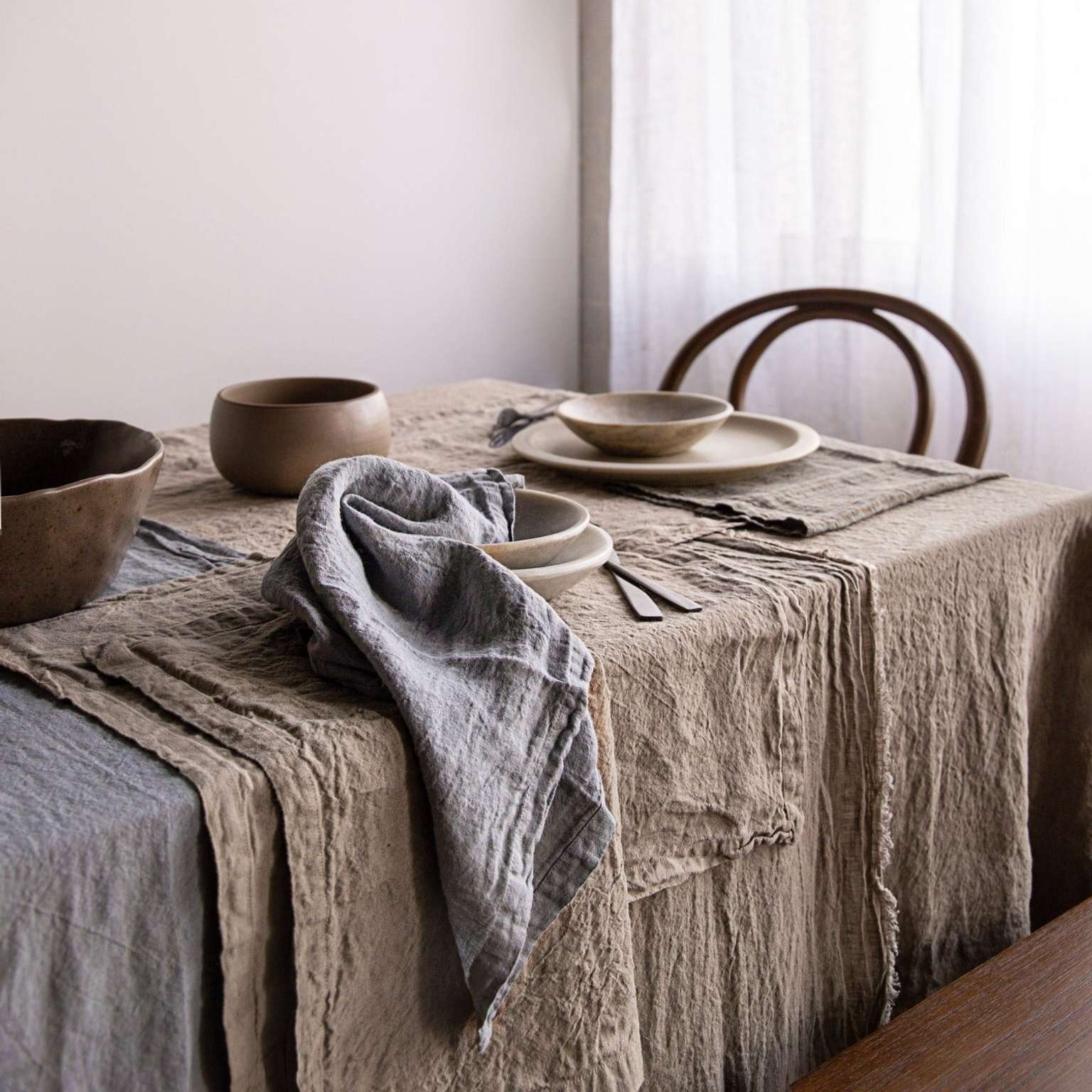 Basix Linen Napkins - Roy