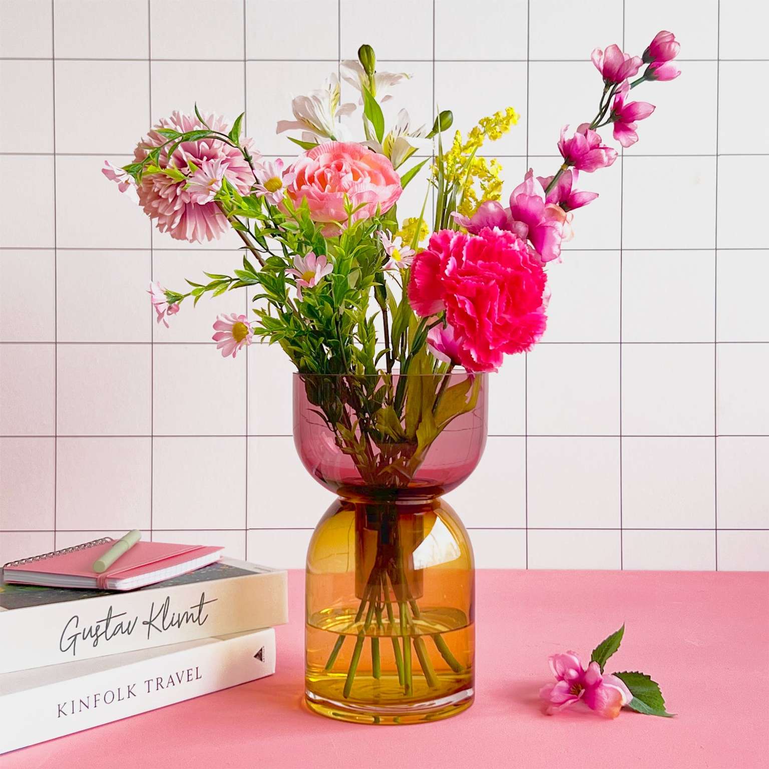 Flip Med Pink & Yellow