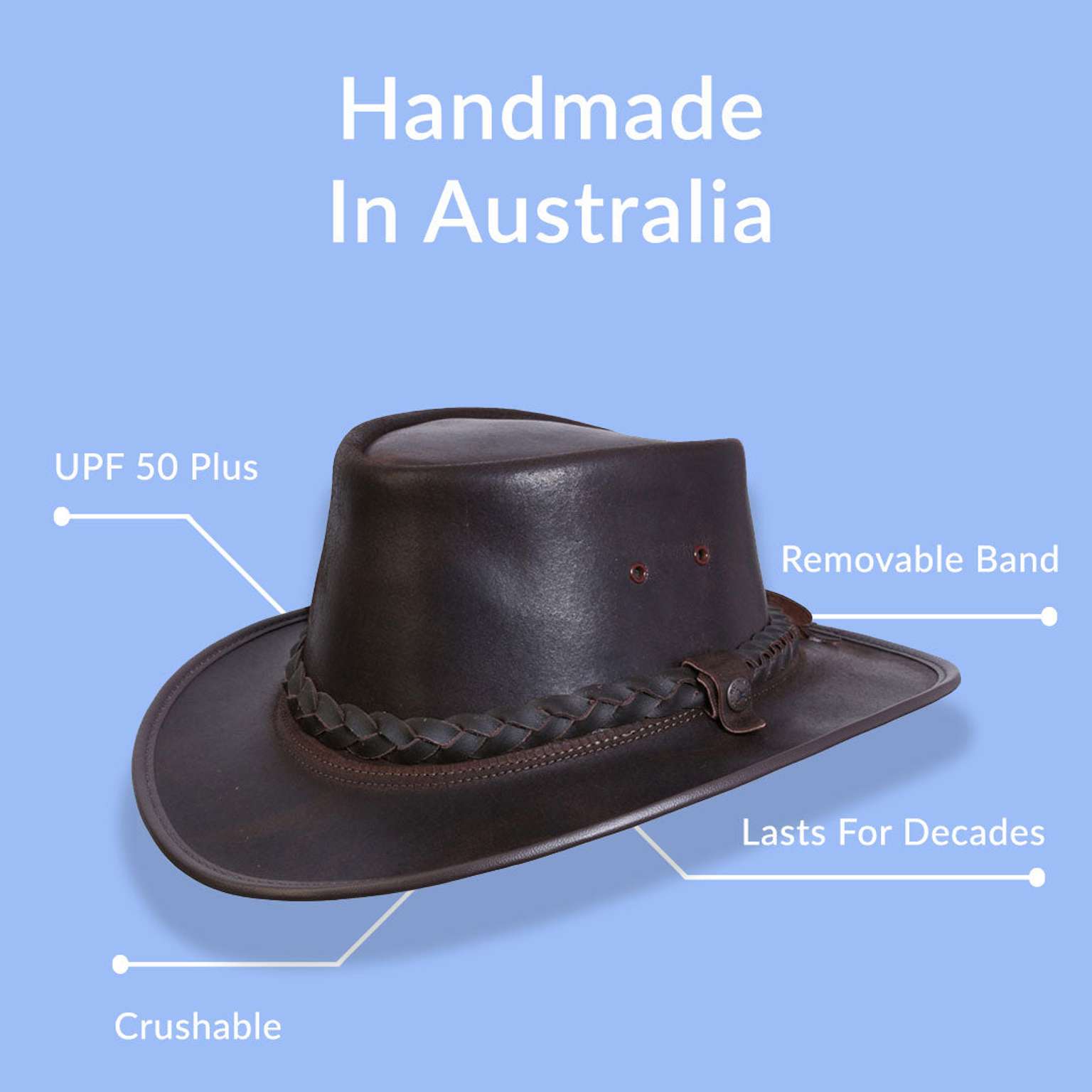 Oily Leather Traveller Hat