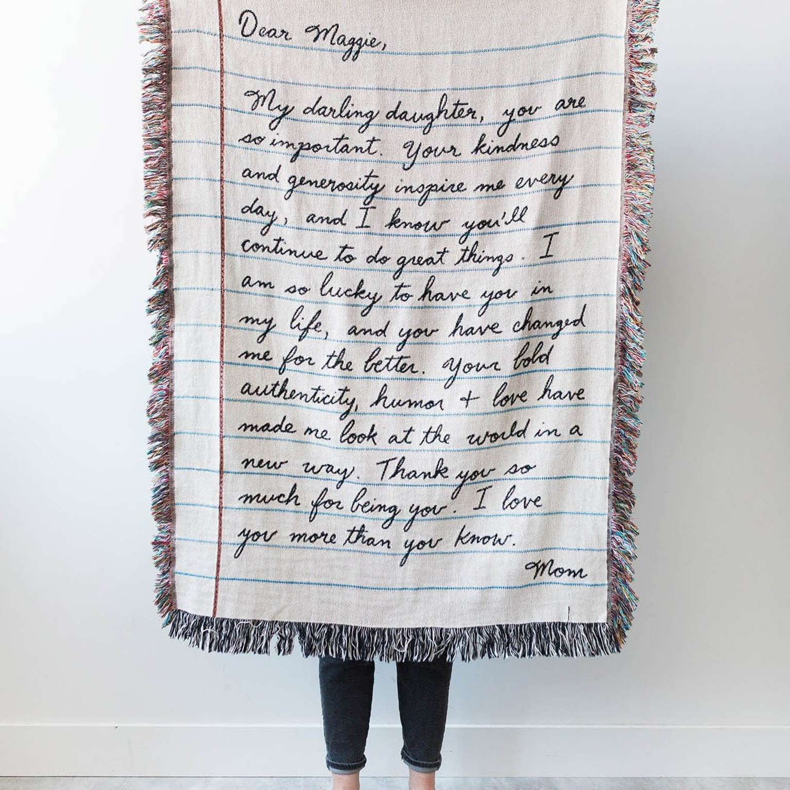 Love Letter Blanket: Handwriting
