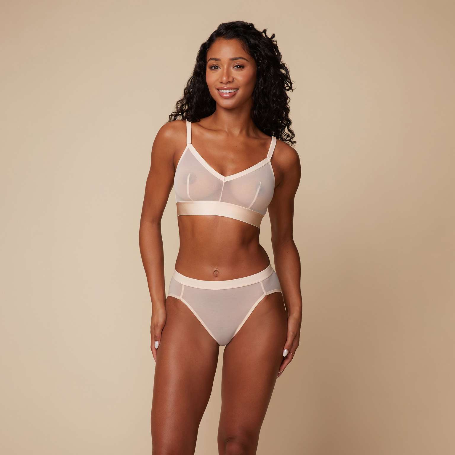 Luxe Mesh Triangle Bralette