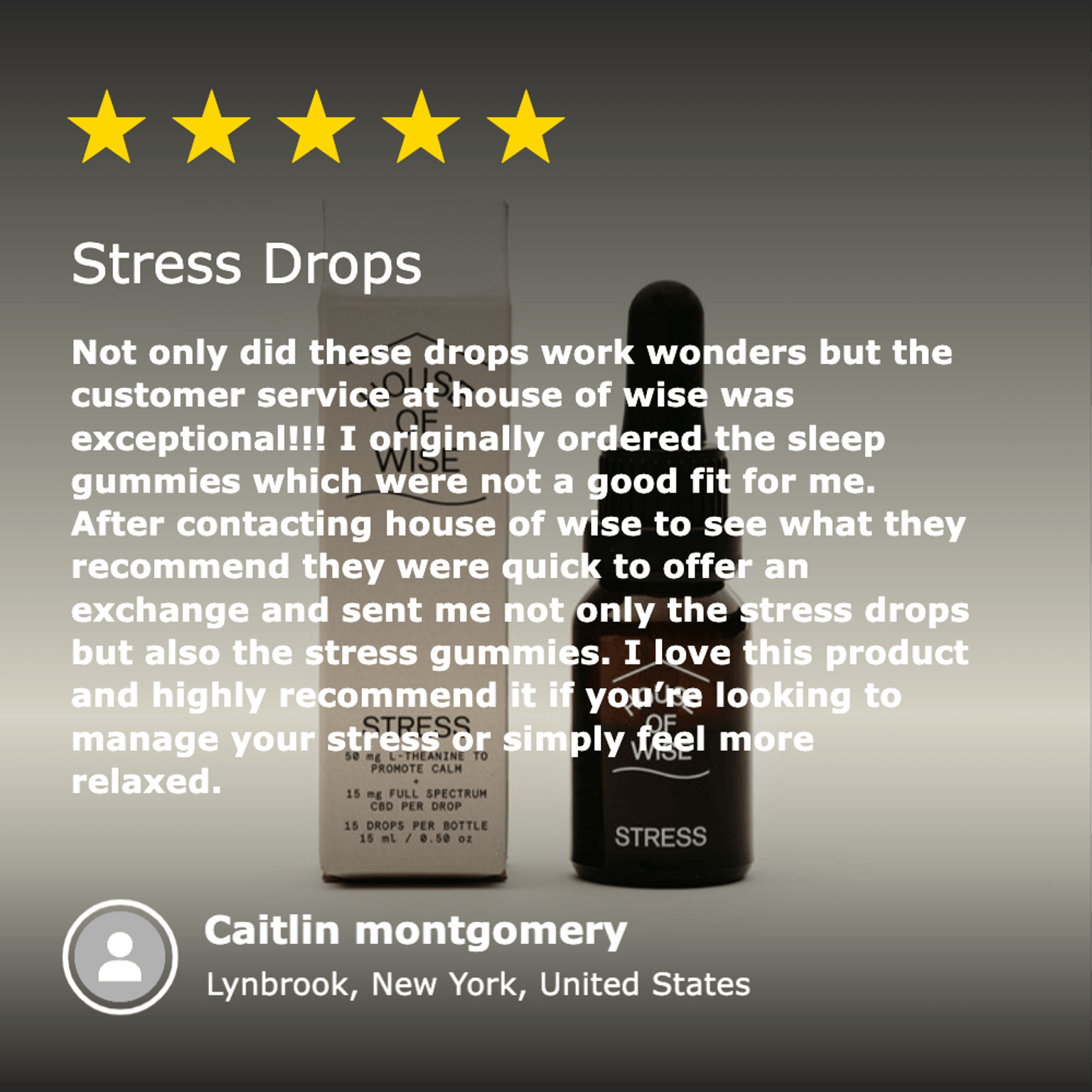 CBD Stress Relief Drops