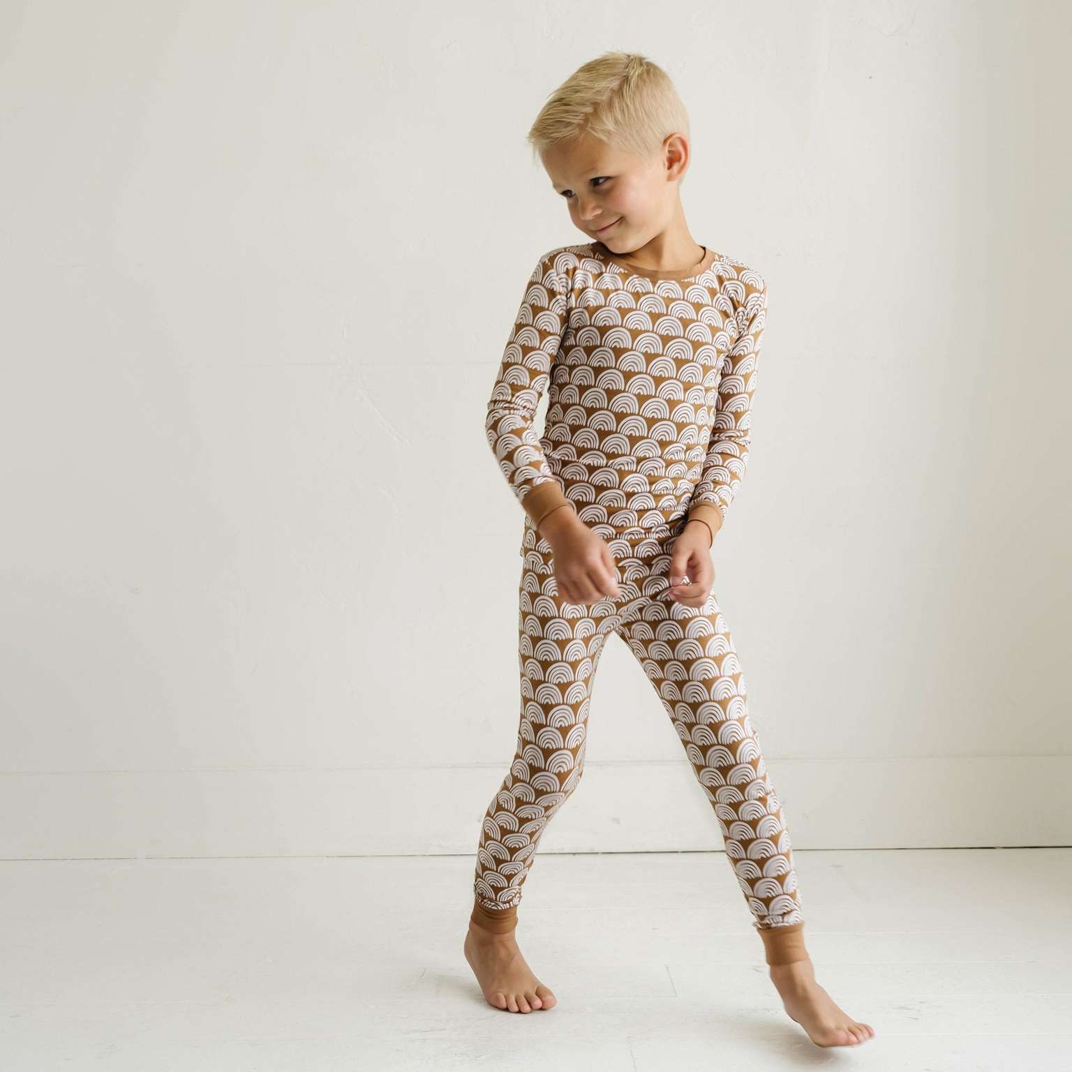 Rust Rainbows Two-Piece Pajama Set