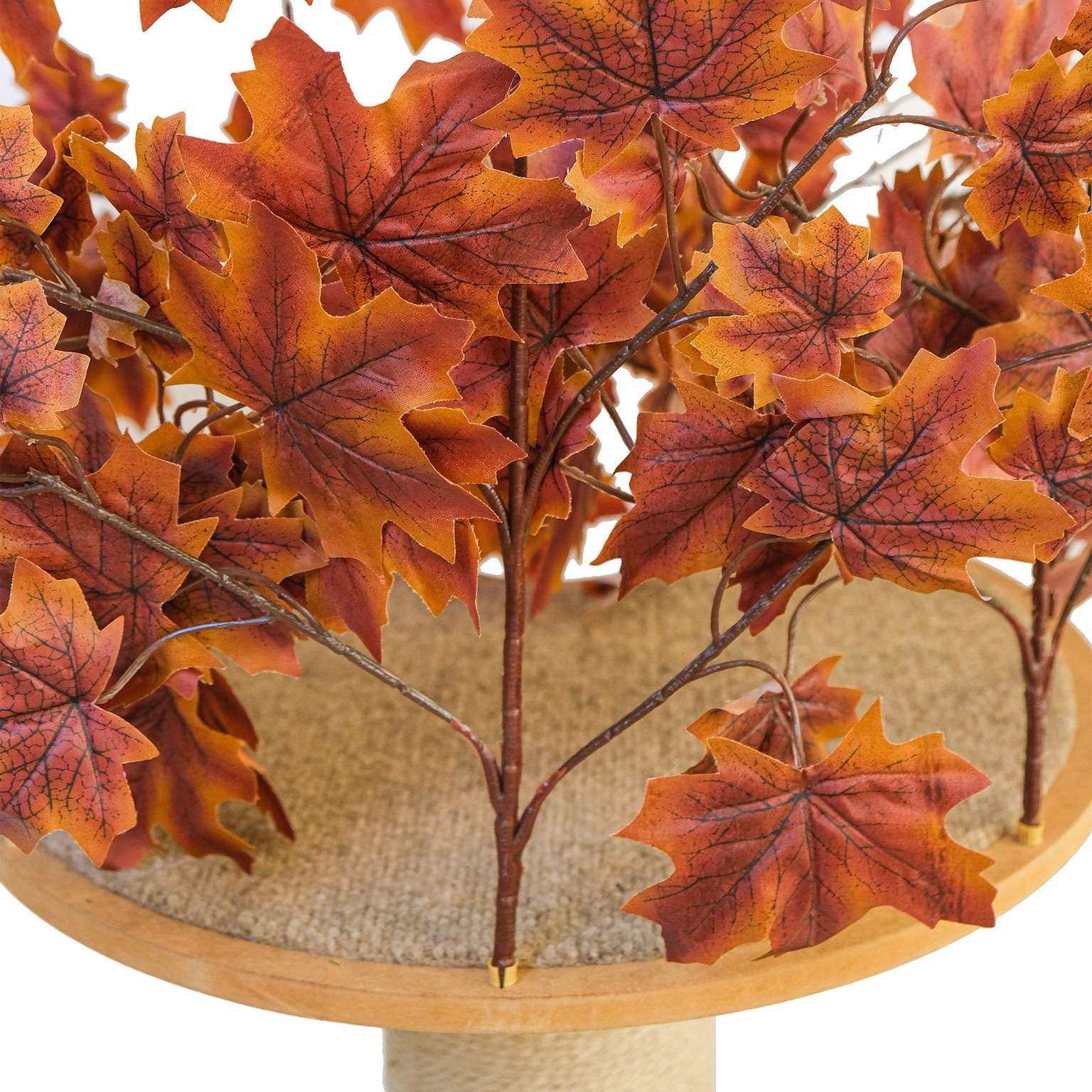 2-ft Interchangeable Leaves Kitty tree w/ Scratching Post in Deep Plum