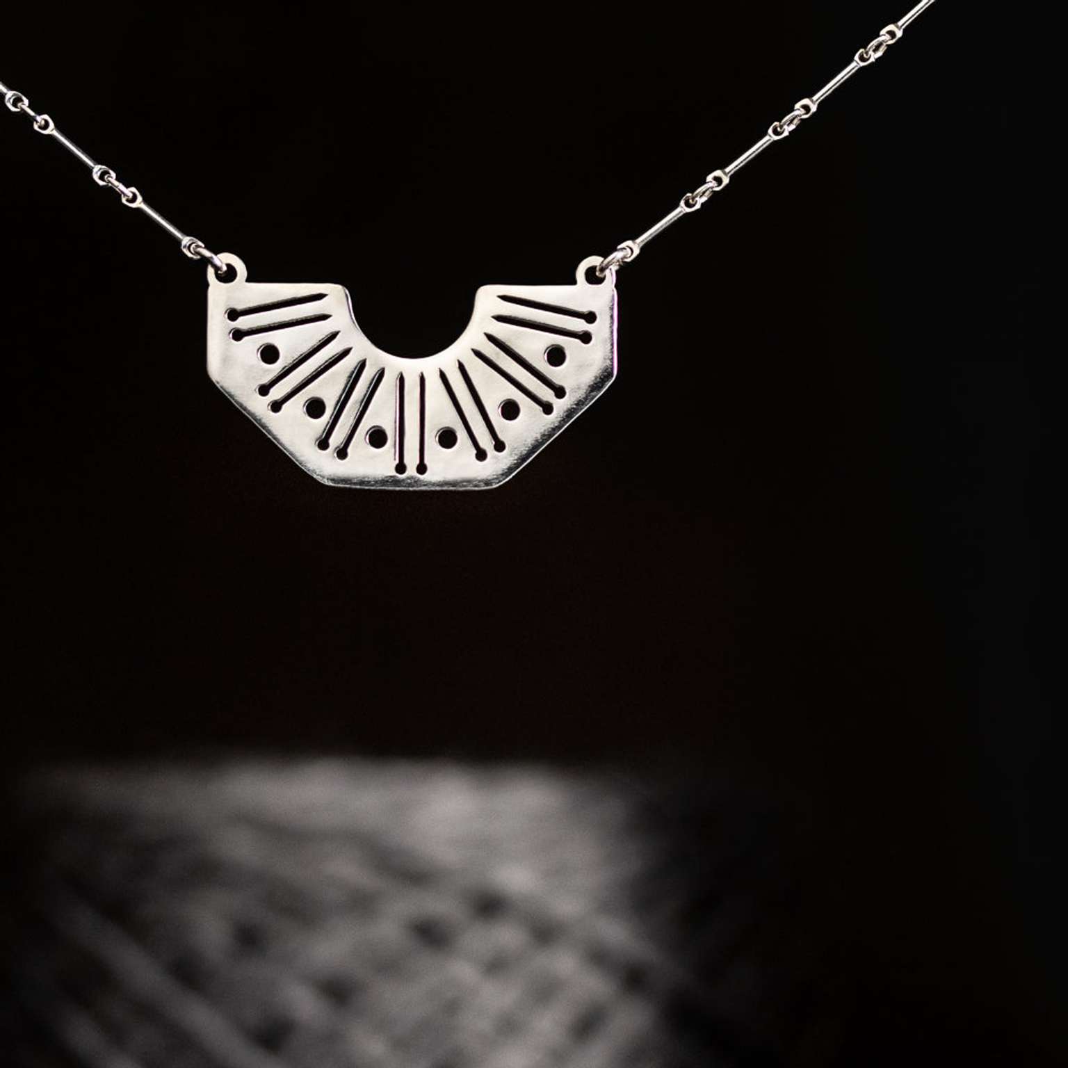 RBG Knitting Necklace