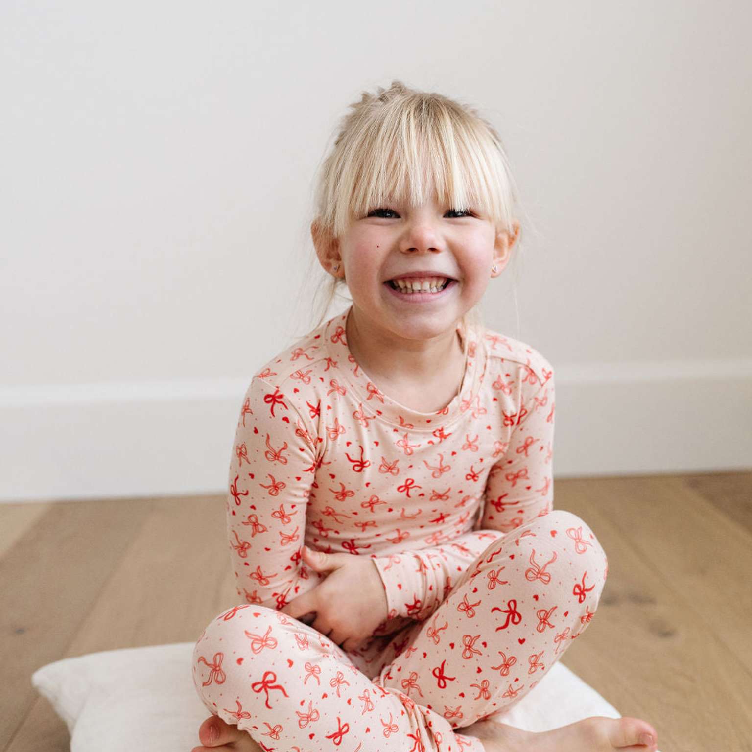 PJ Set in Hearts & Bows
