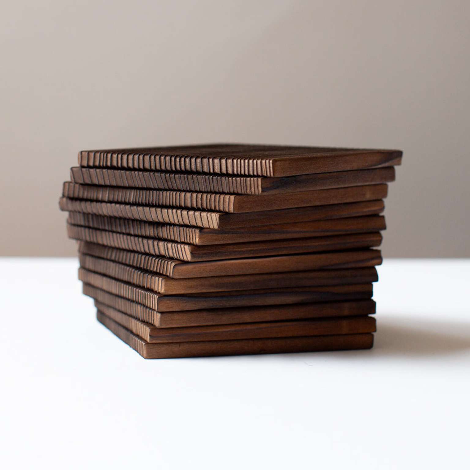 Burnt Cedar Coasters (Pair)