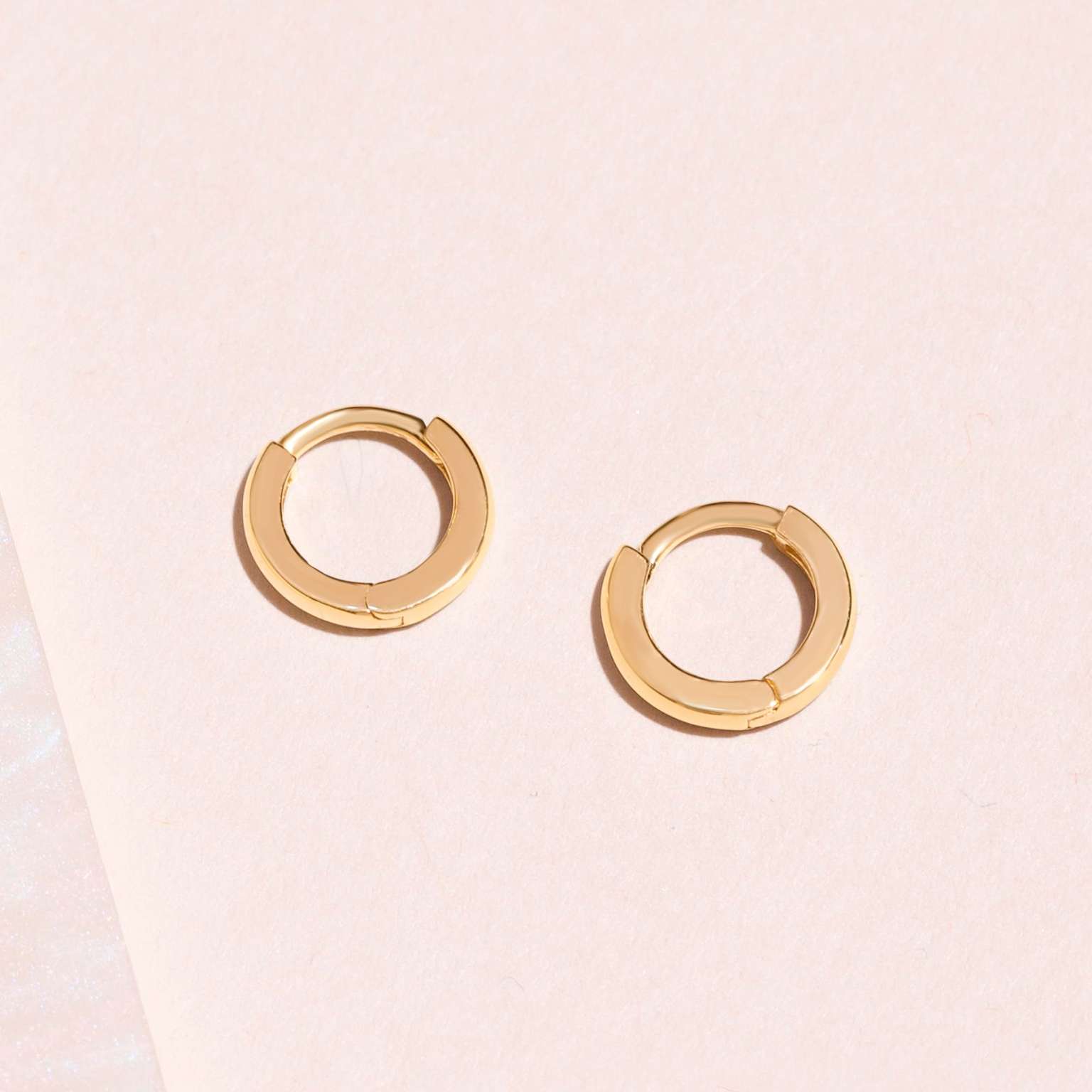 Gold Teeny Huggie Earring