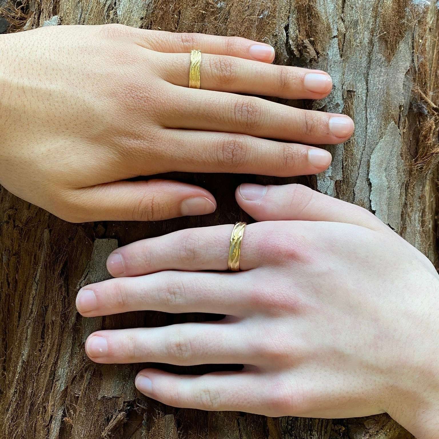 Roots Yellow Gold Medium Band