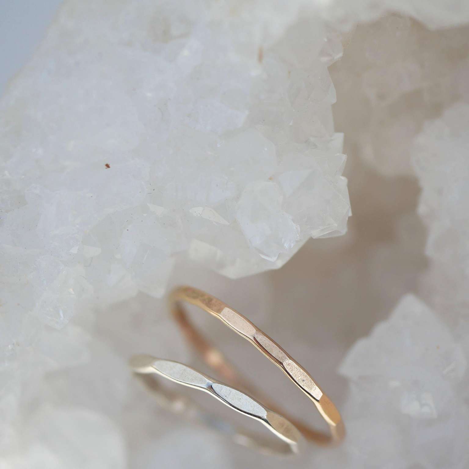 Hammered Stack Ring