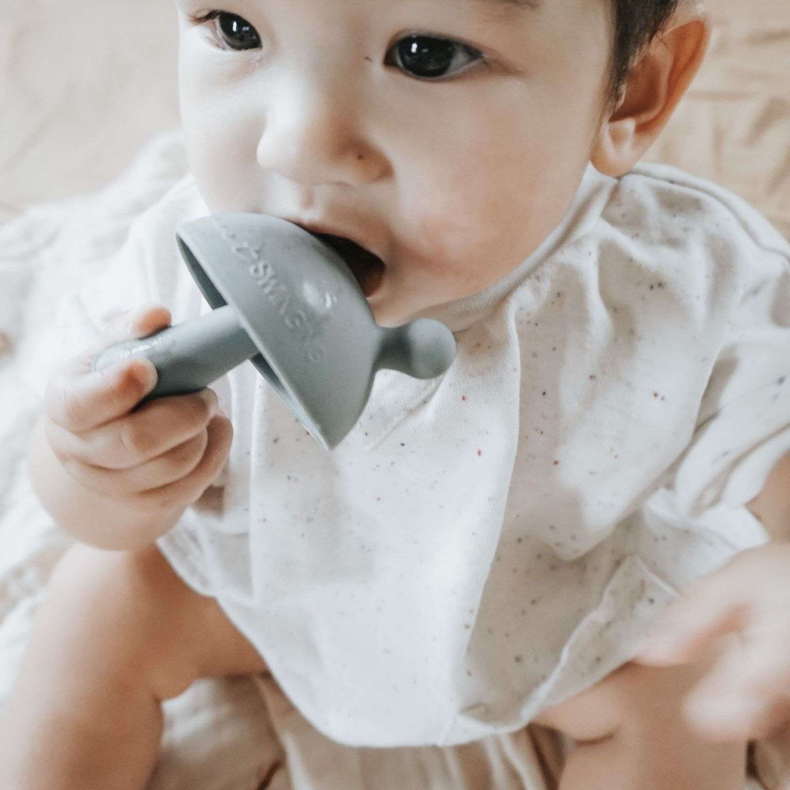 Mushroom Teether-Mauve