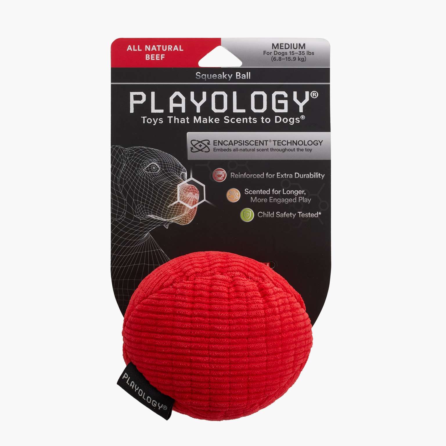 Plush Squeaky Ball