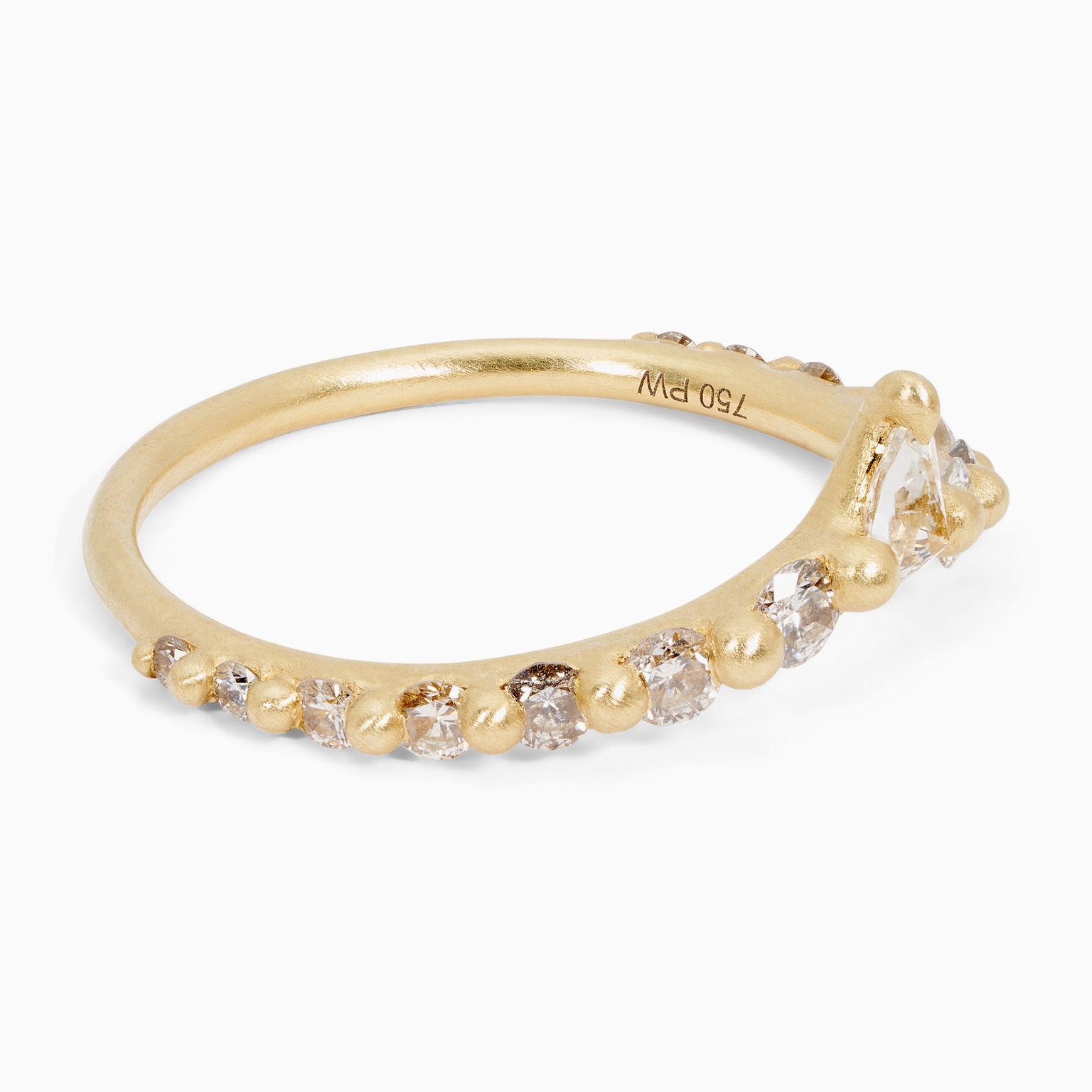 Diamond Danube Petal Ring
