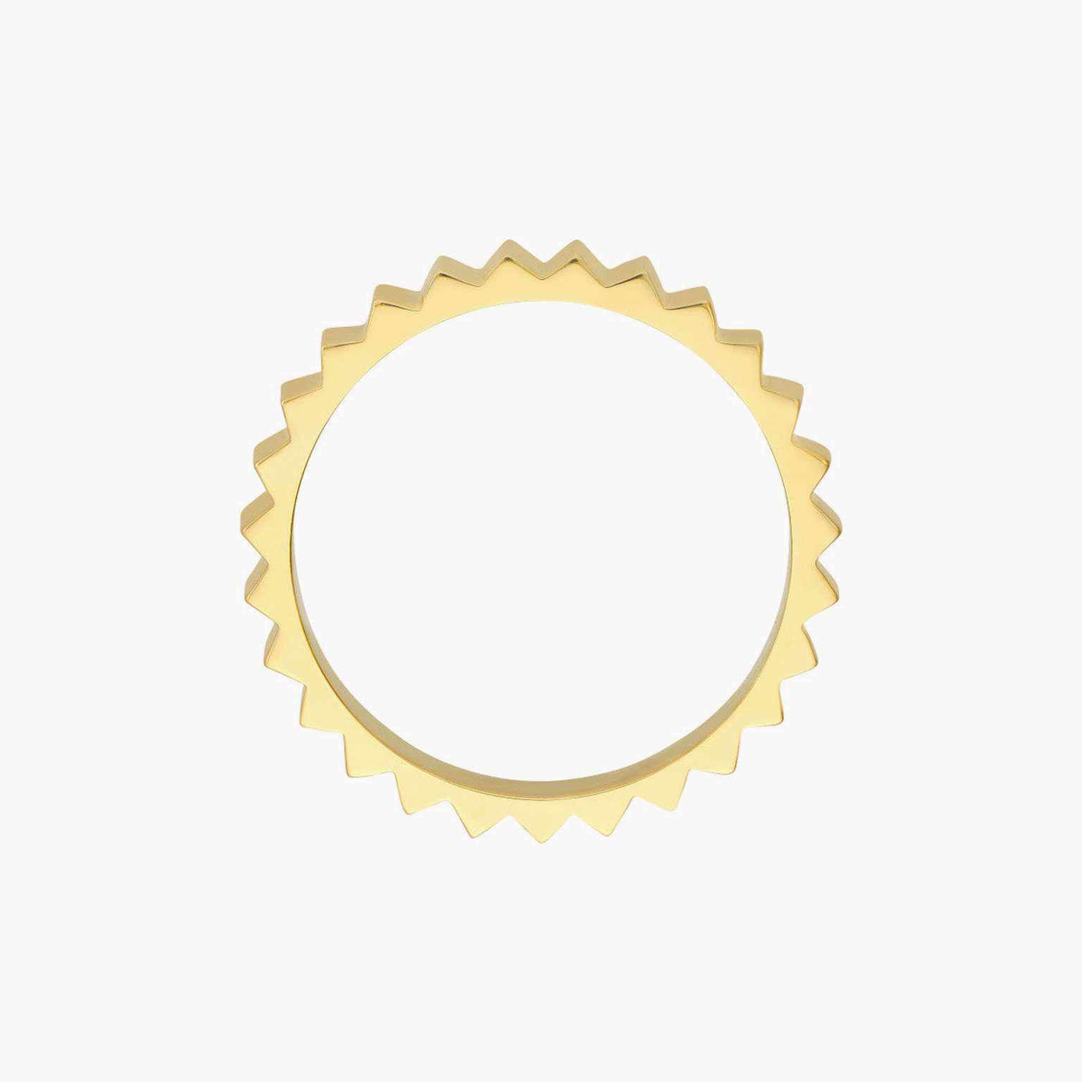 Gold Fluted Band