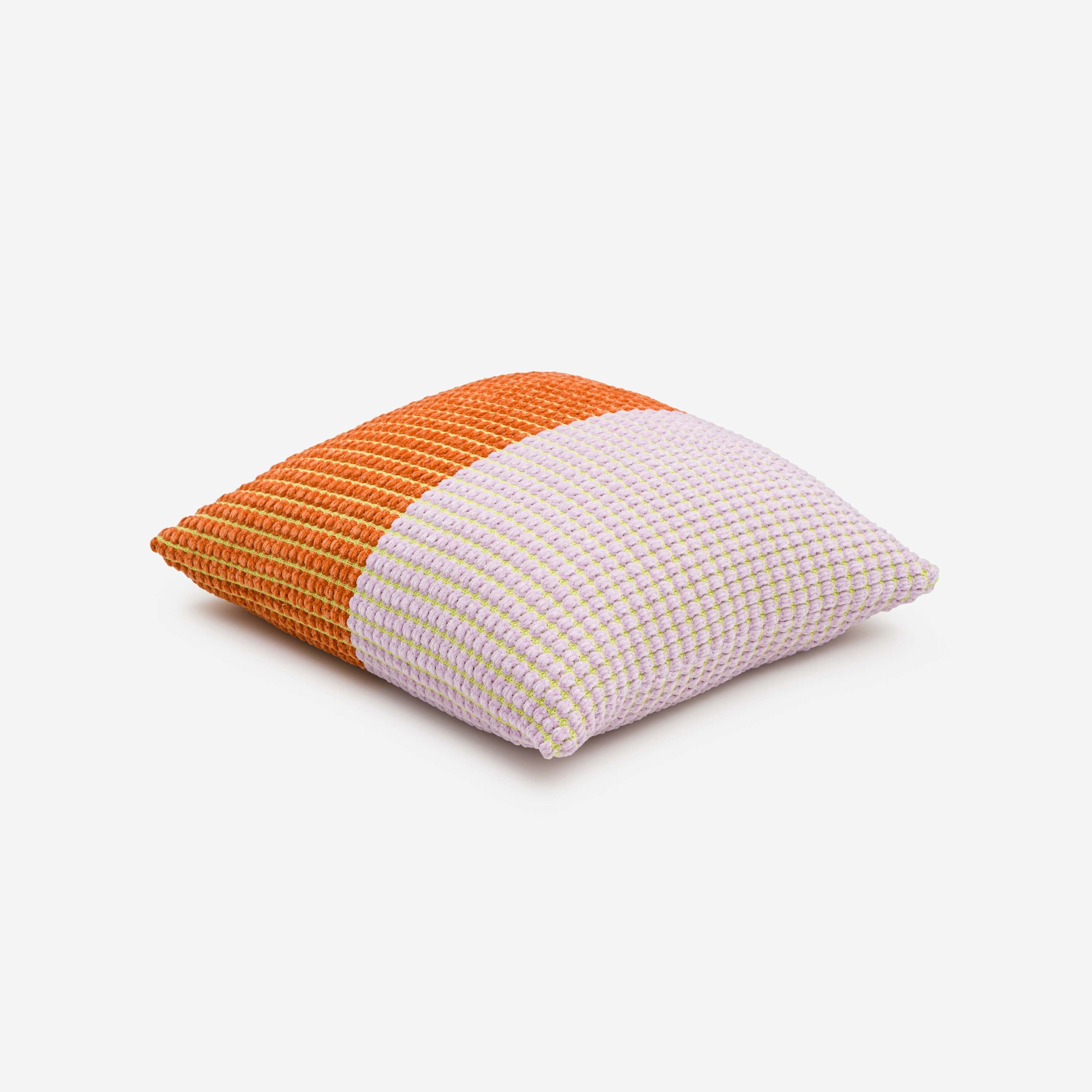 Grid Colorblock Pillow Cover