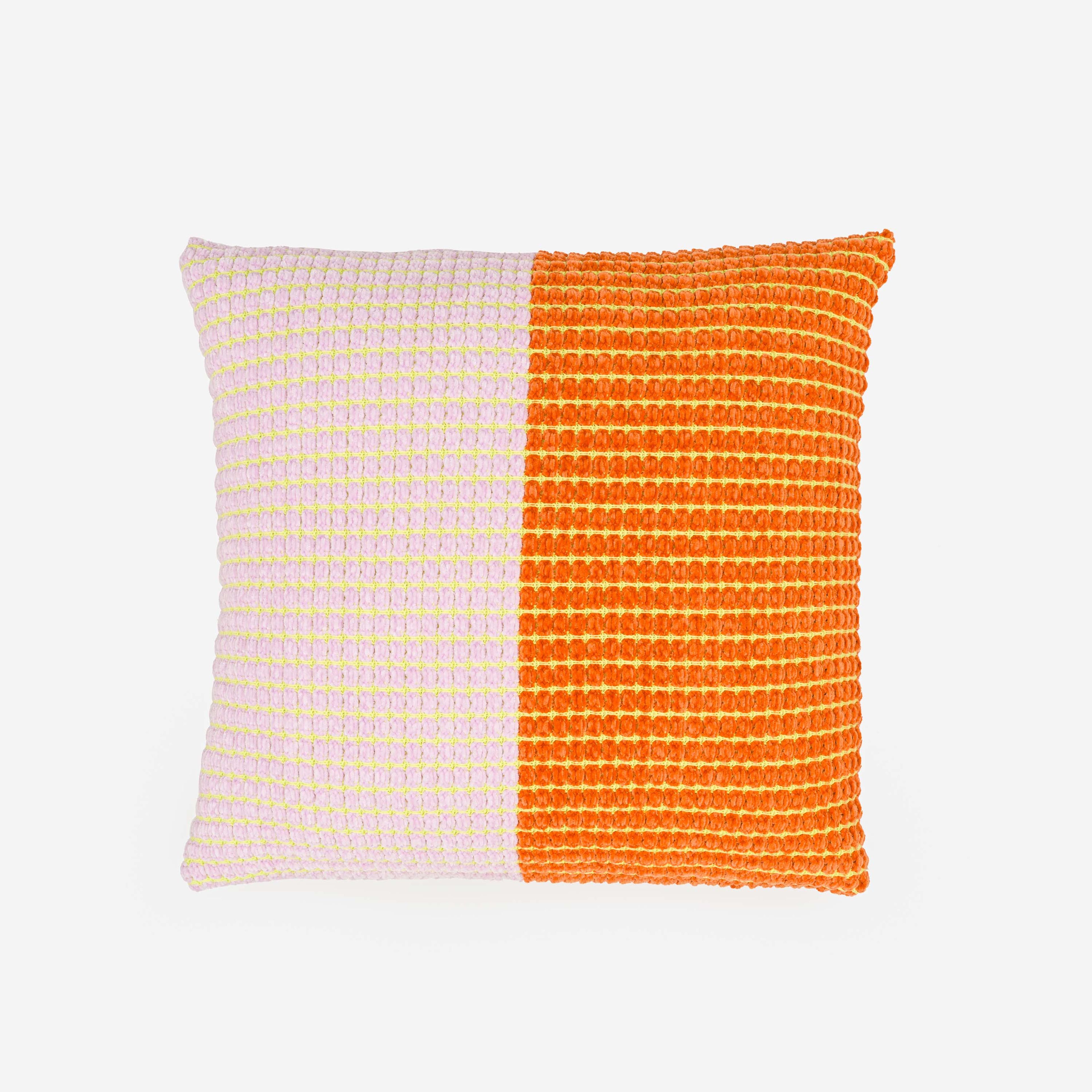 Grid Colorblock Pillow Cover