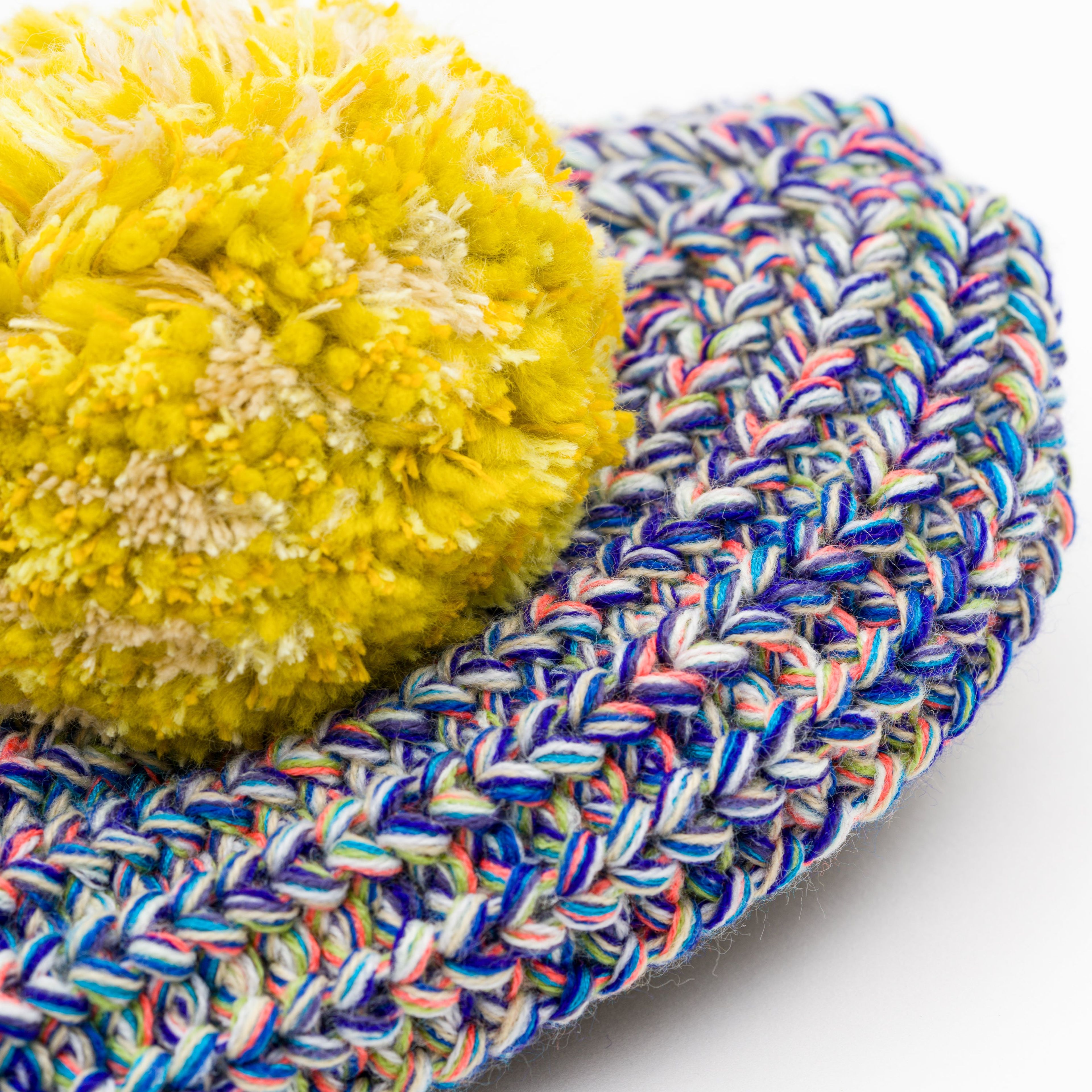 Super Mix Pom Knit Slippers