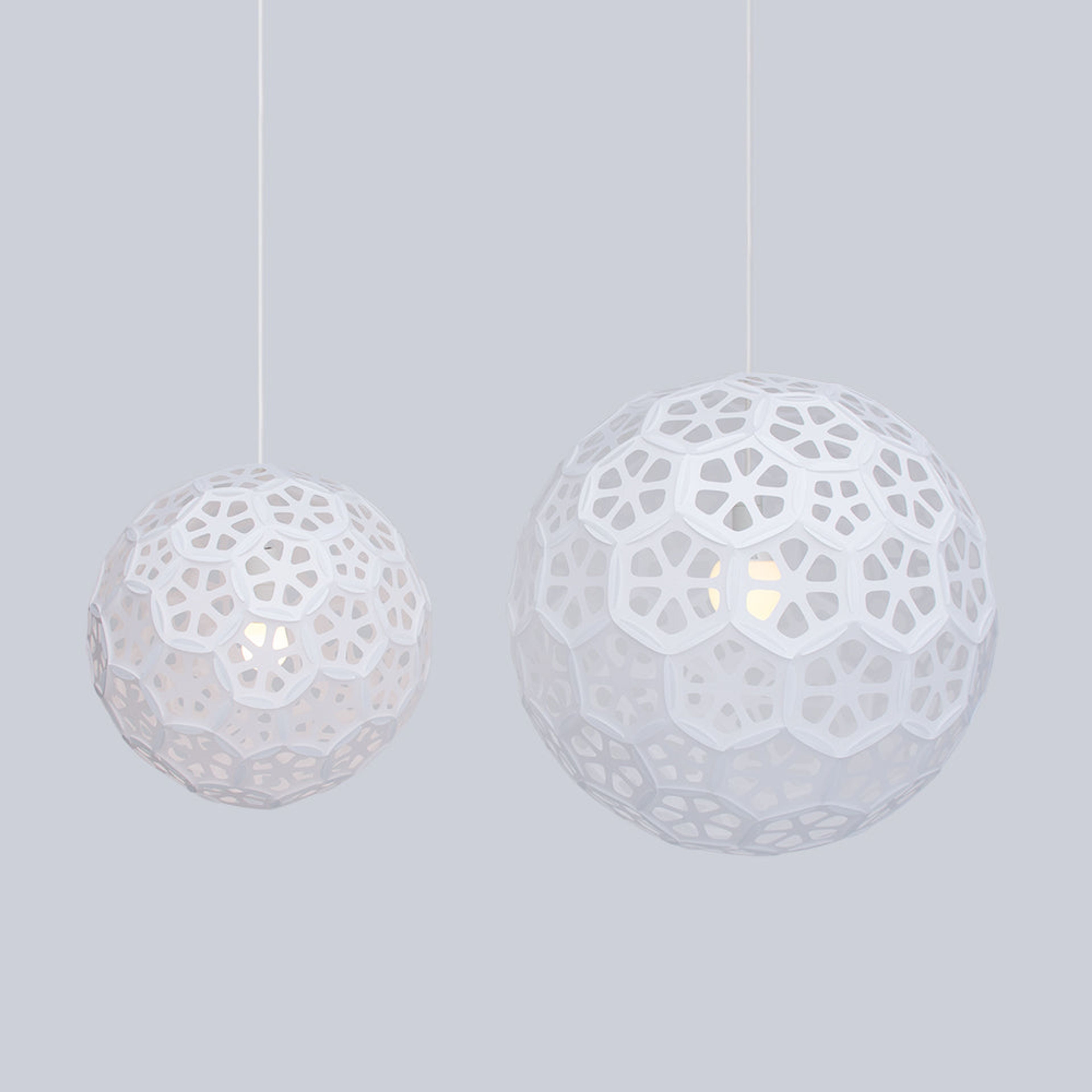 Ornate Sphere Pendant Lamp | Flower Ball