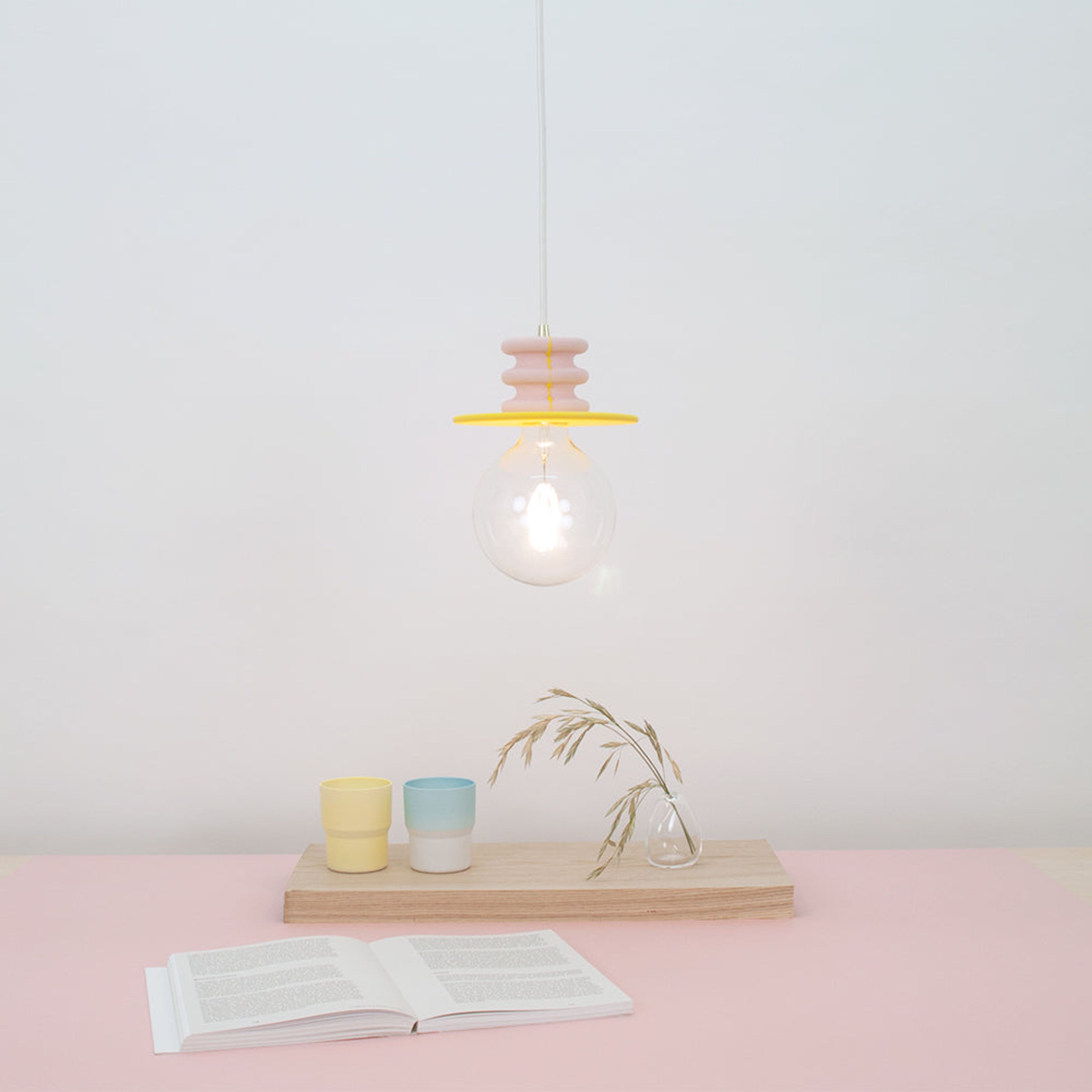 Yellow and Pink Pendant Light | Frutti