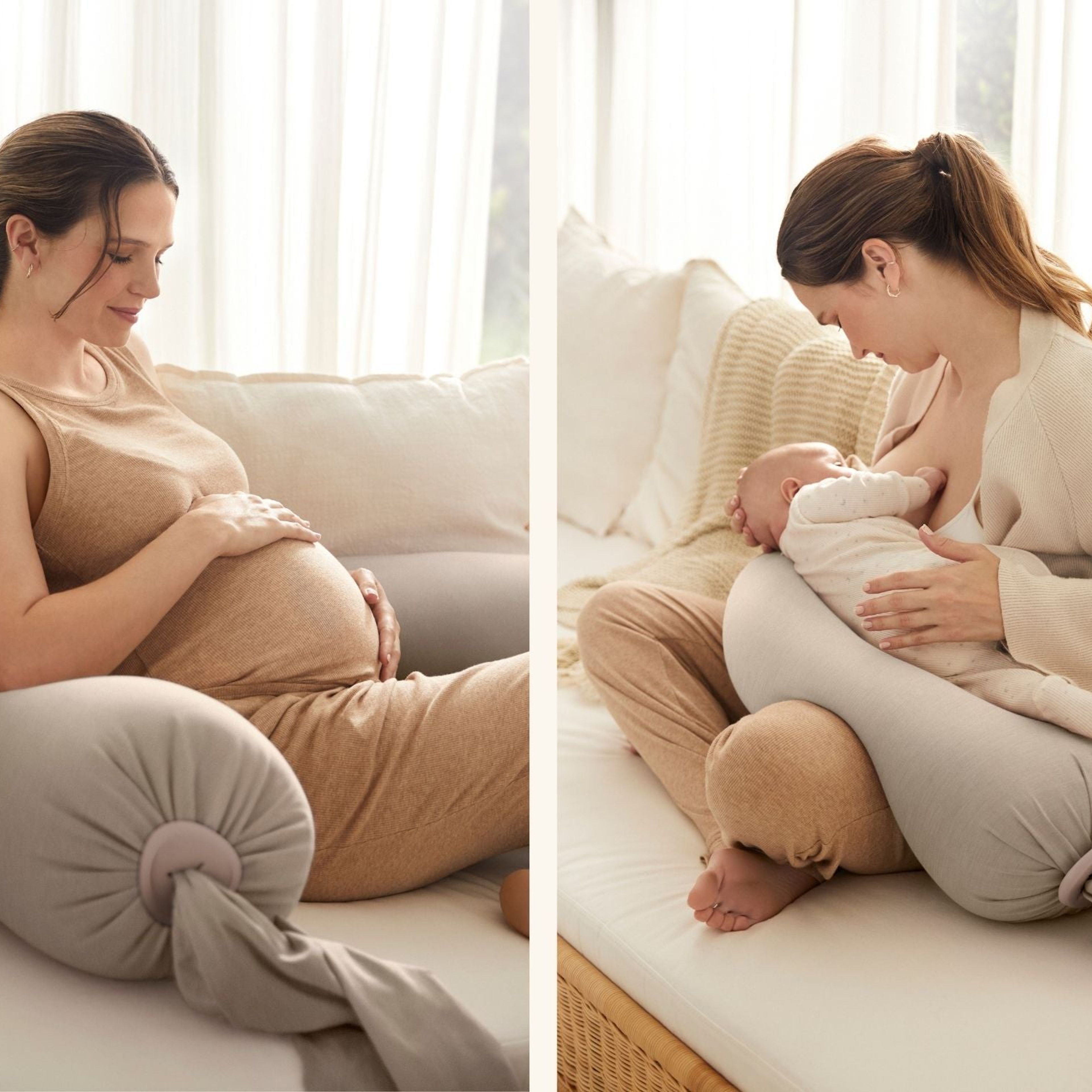 Pregnancy Pillow - Seashell Beige