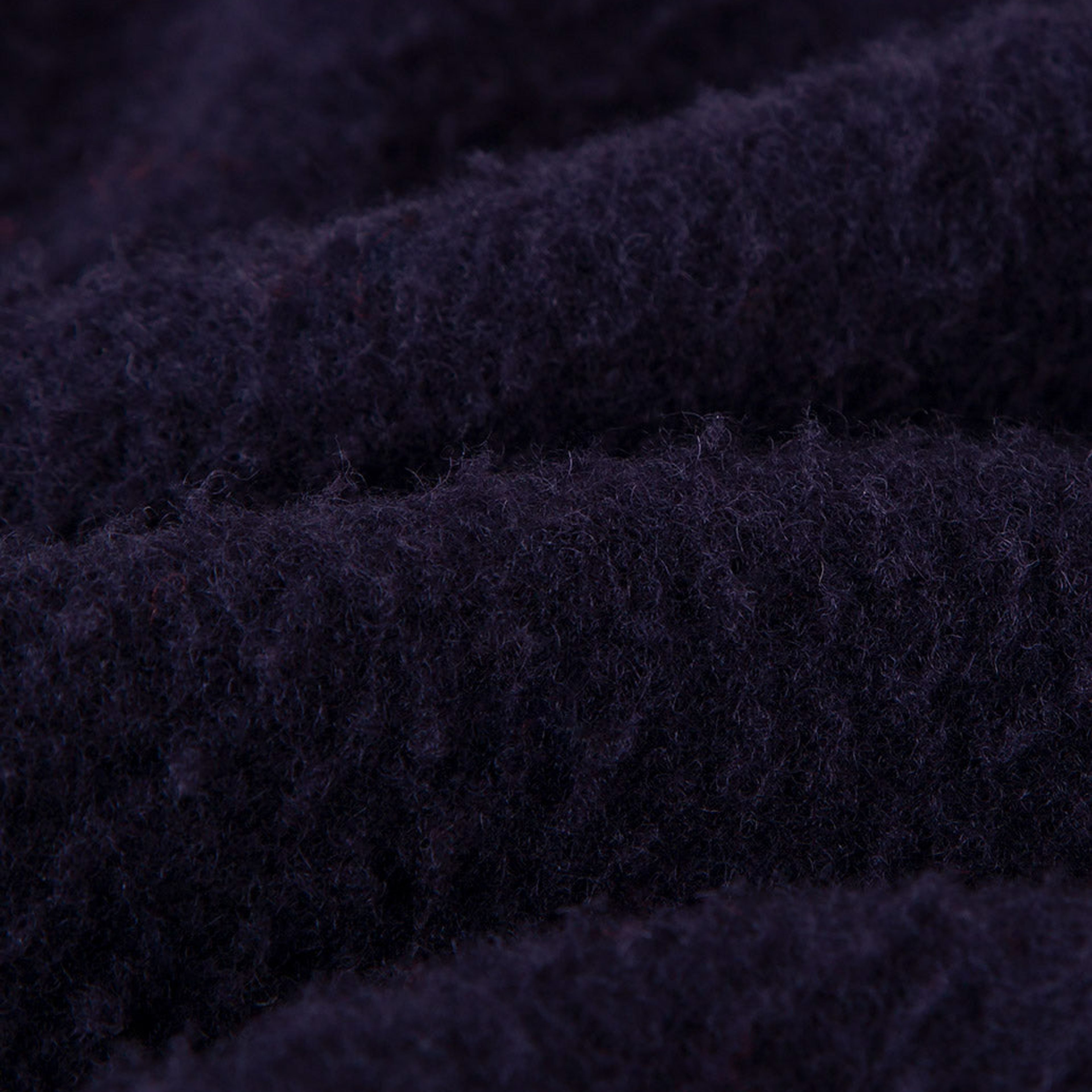 Navy Casentino Wool Half-Zip Pullover Fleece