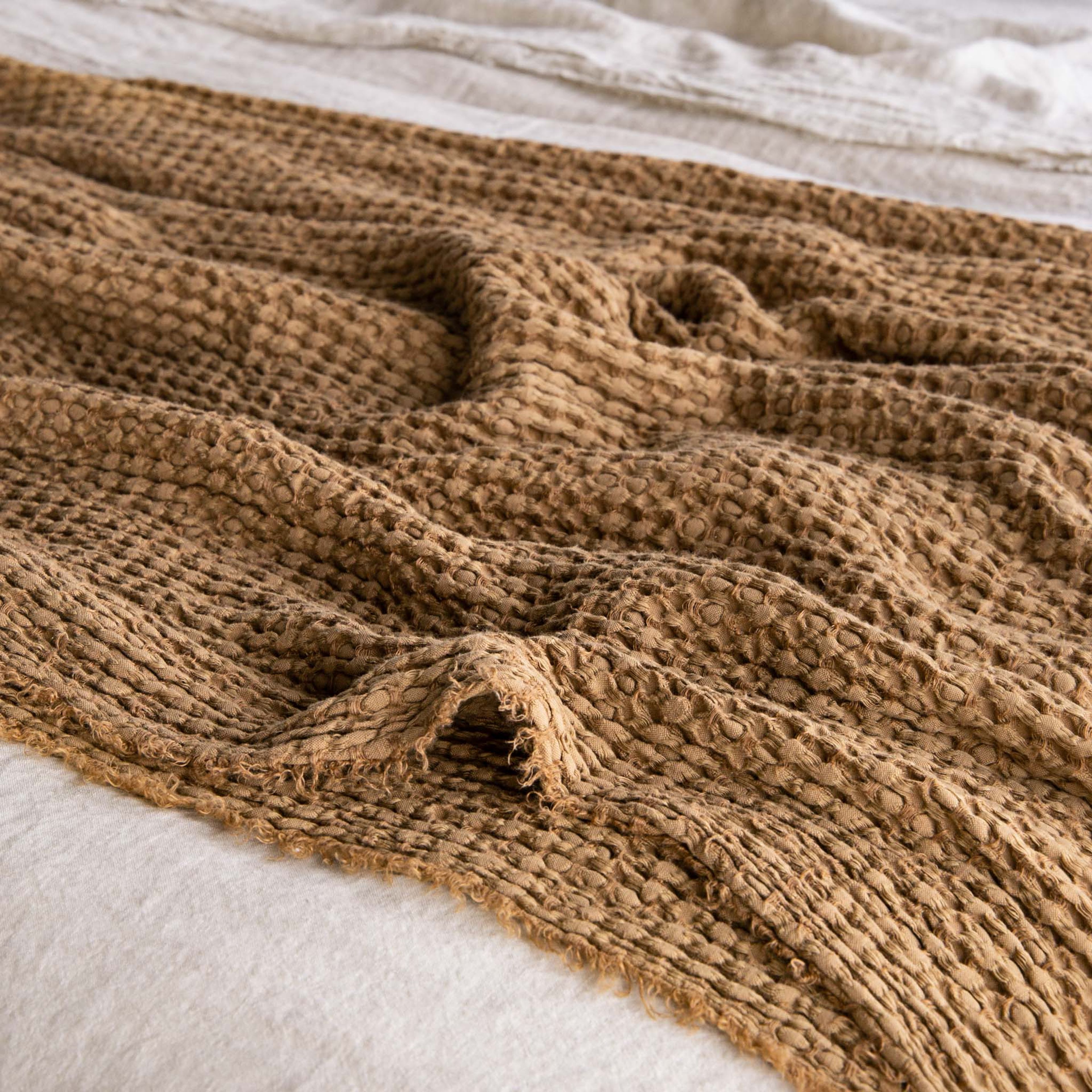 Flocca Linen Blanket - Russo