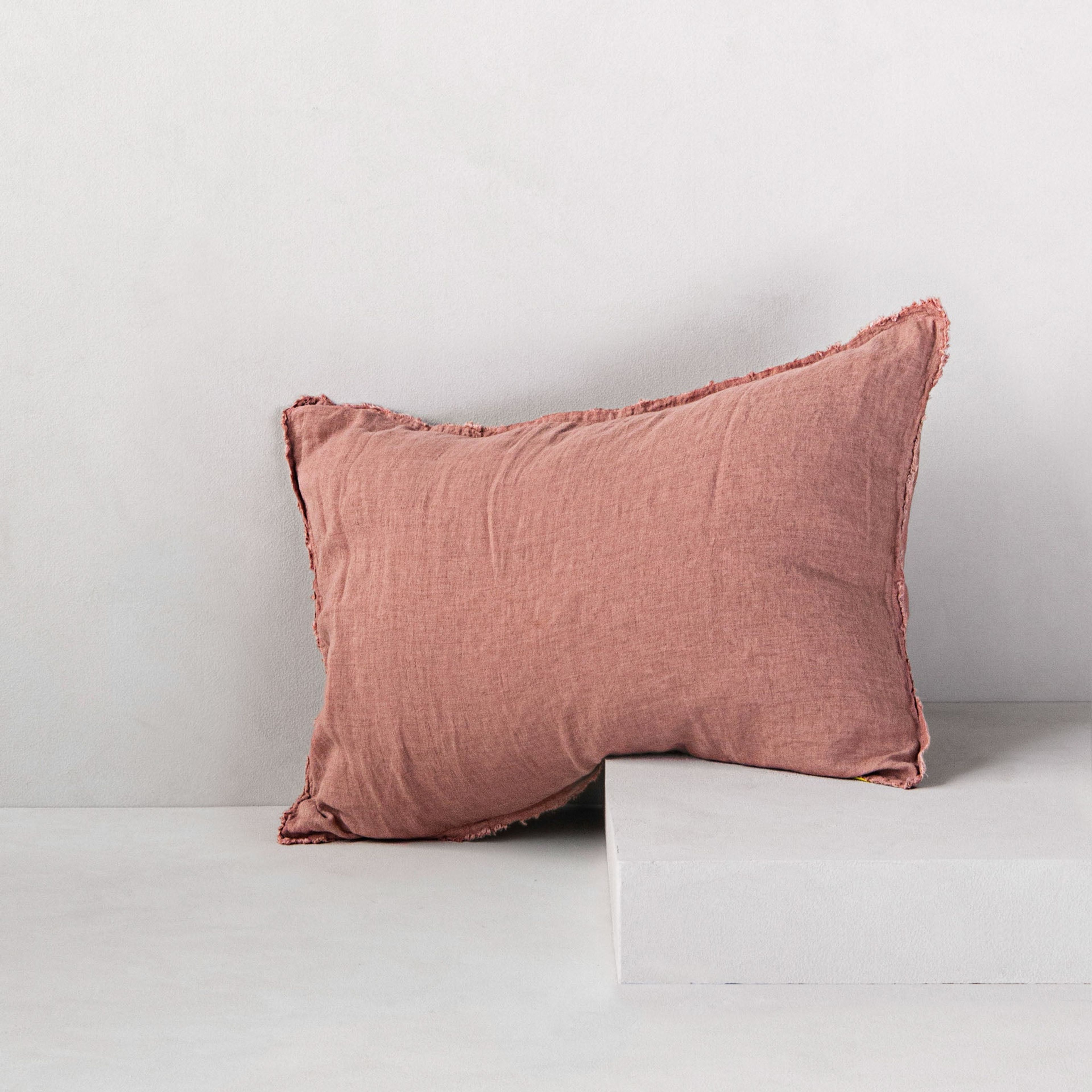 Flocca Linen Pillowcase - Rosa