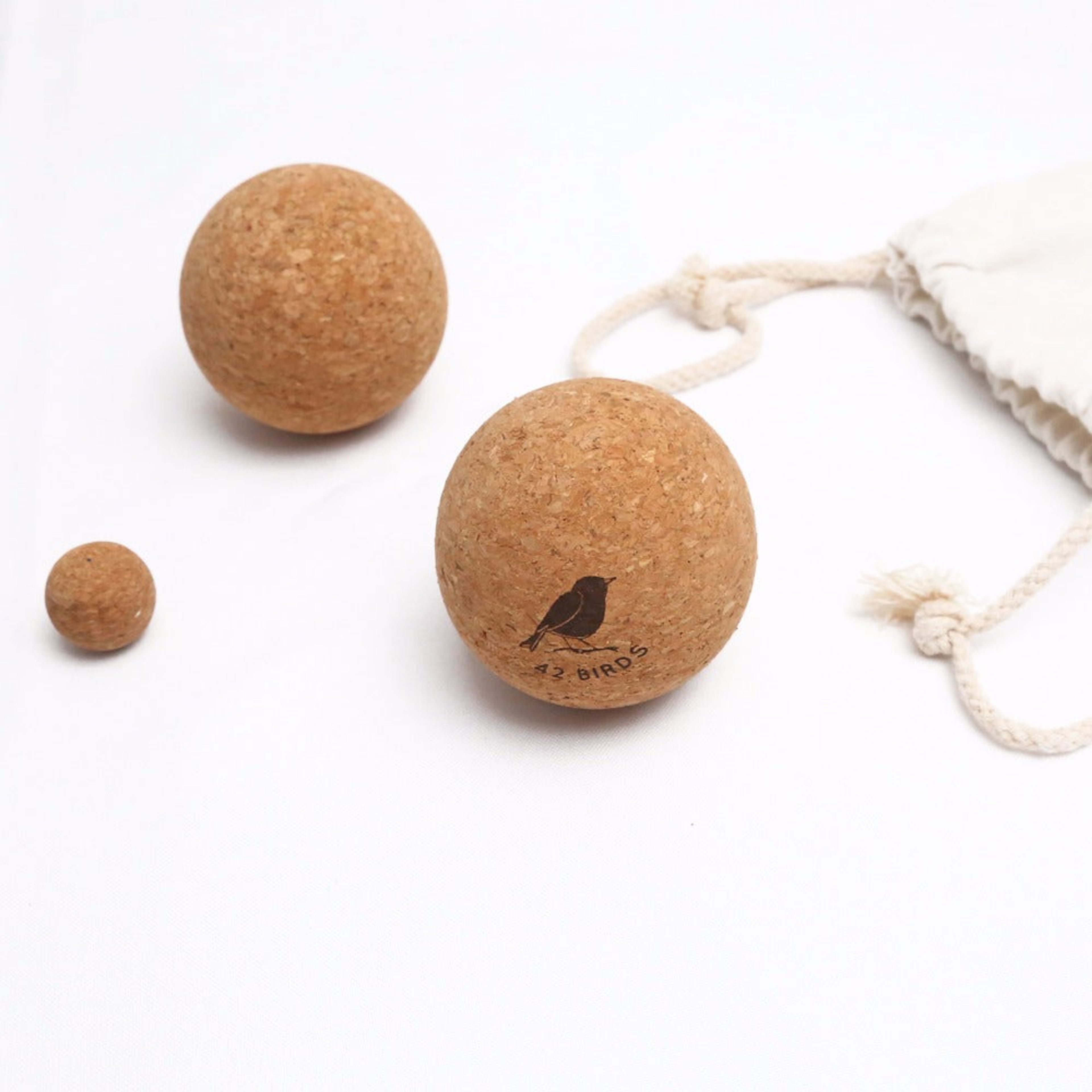 Cork Massage Therapy Balls “The Little Owls”