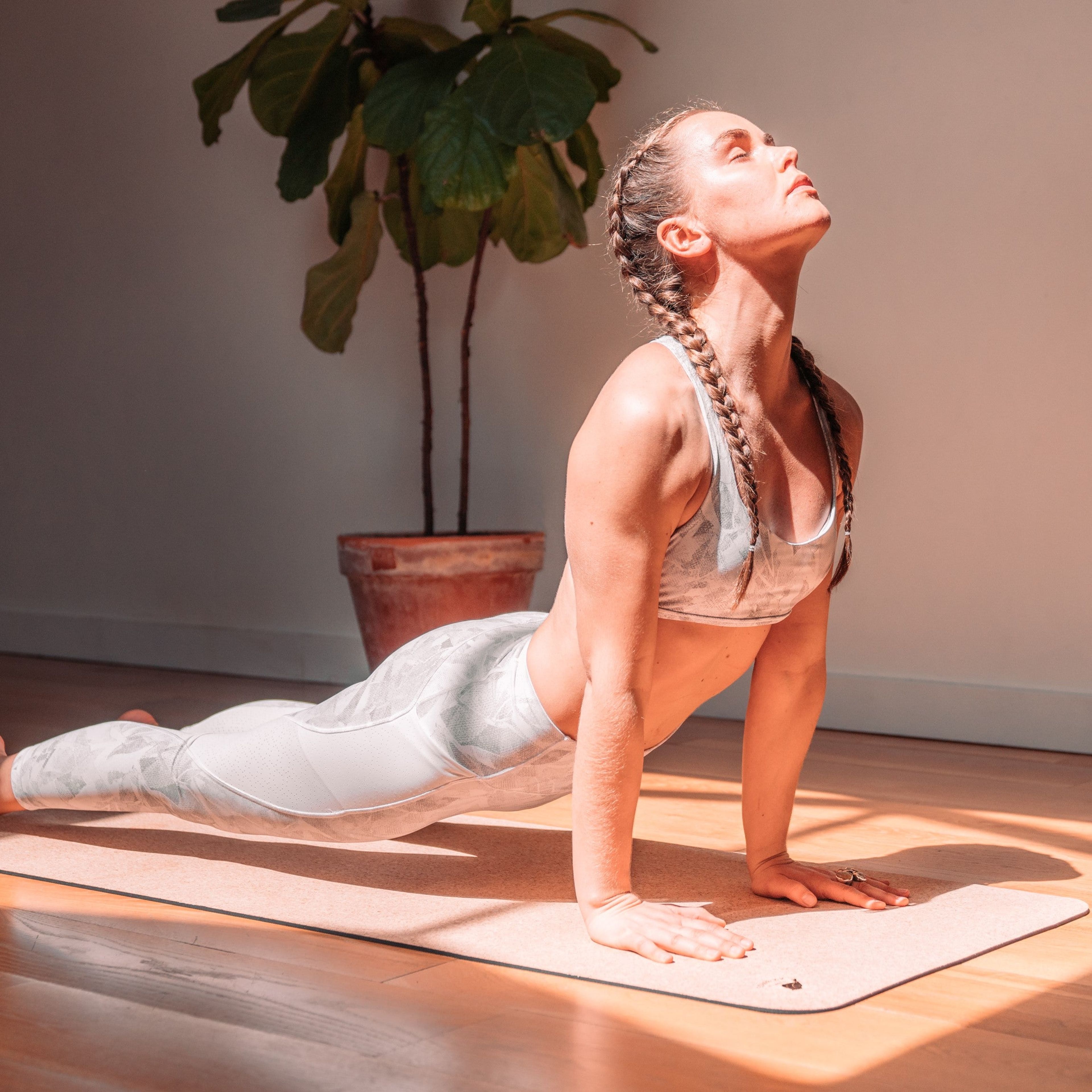 Cork Lightweight Yoga Mat and Massage Balls Bundle