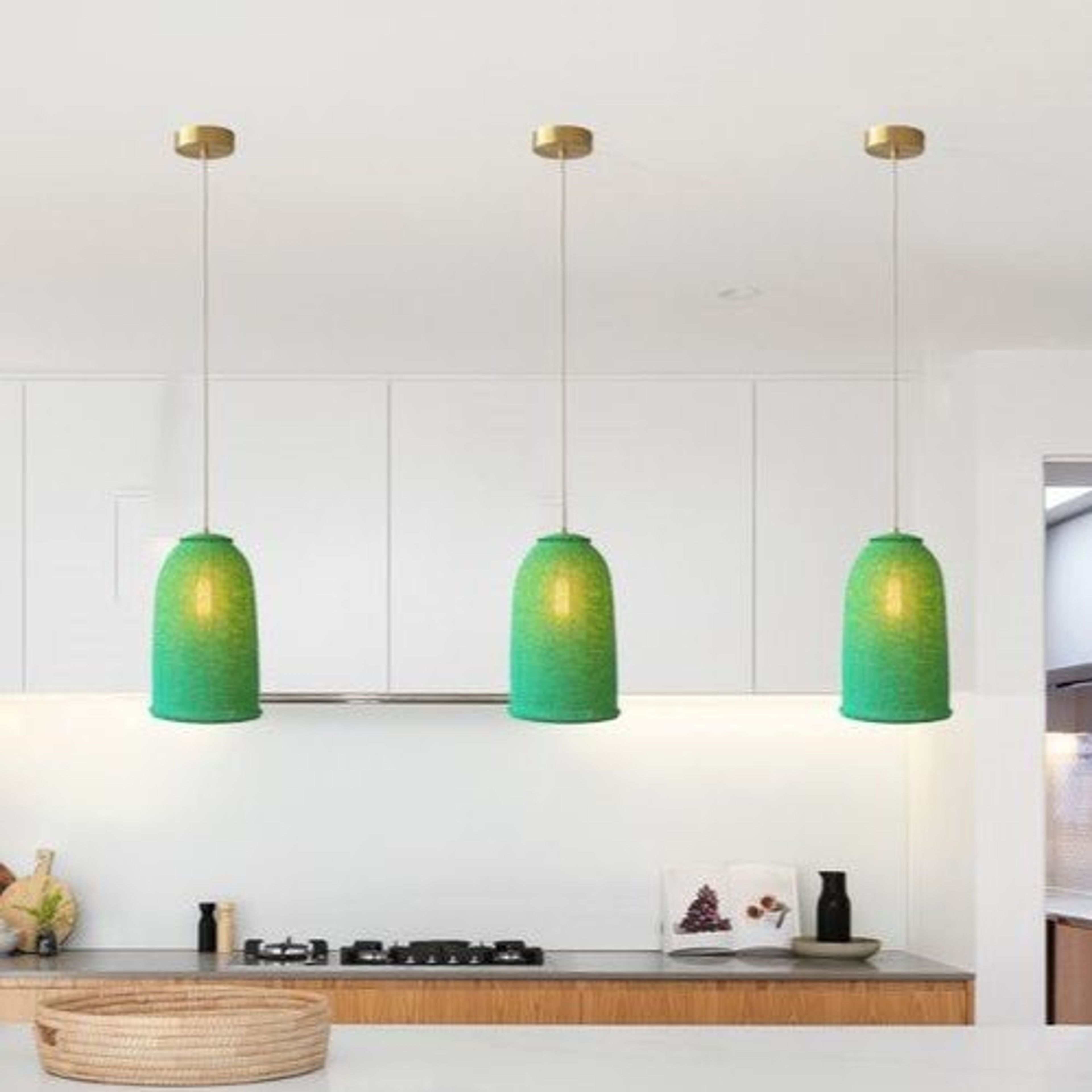 Green Modern Kitchen Island Lighting
