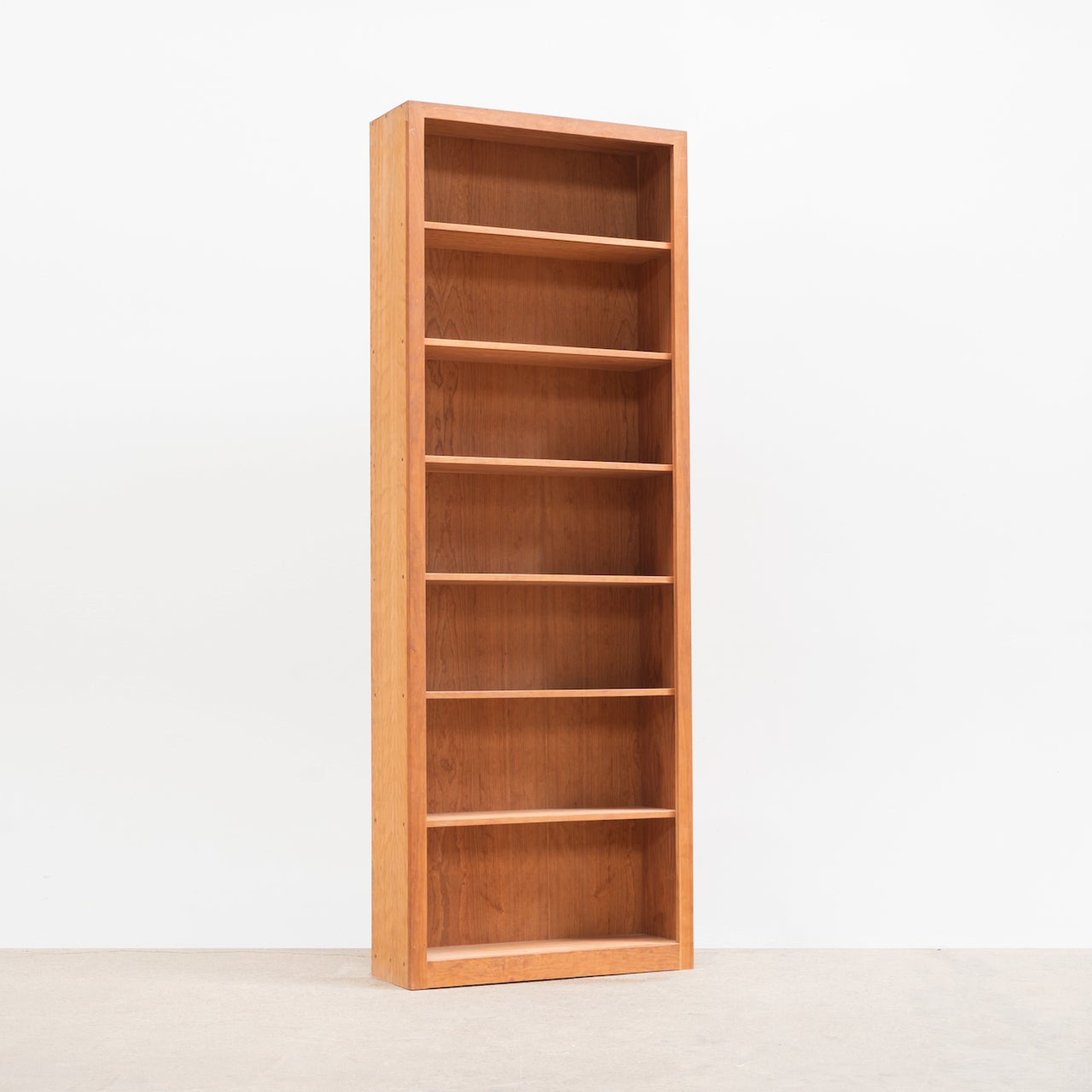 7 Space Cherry Fixed Bookcase