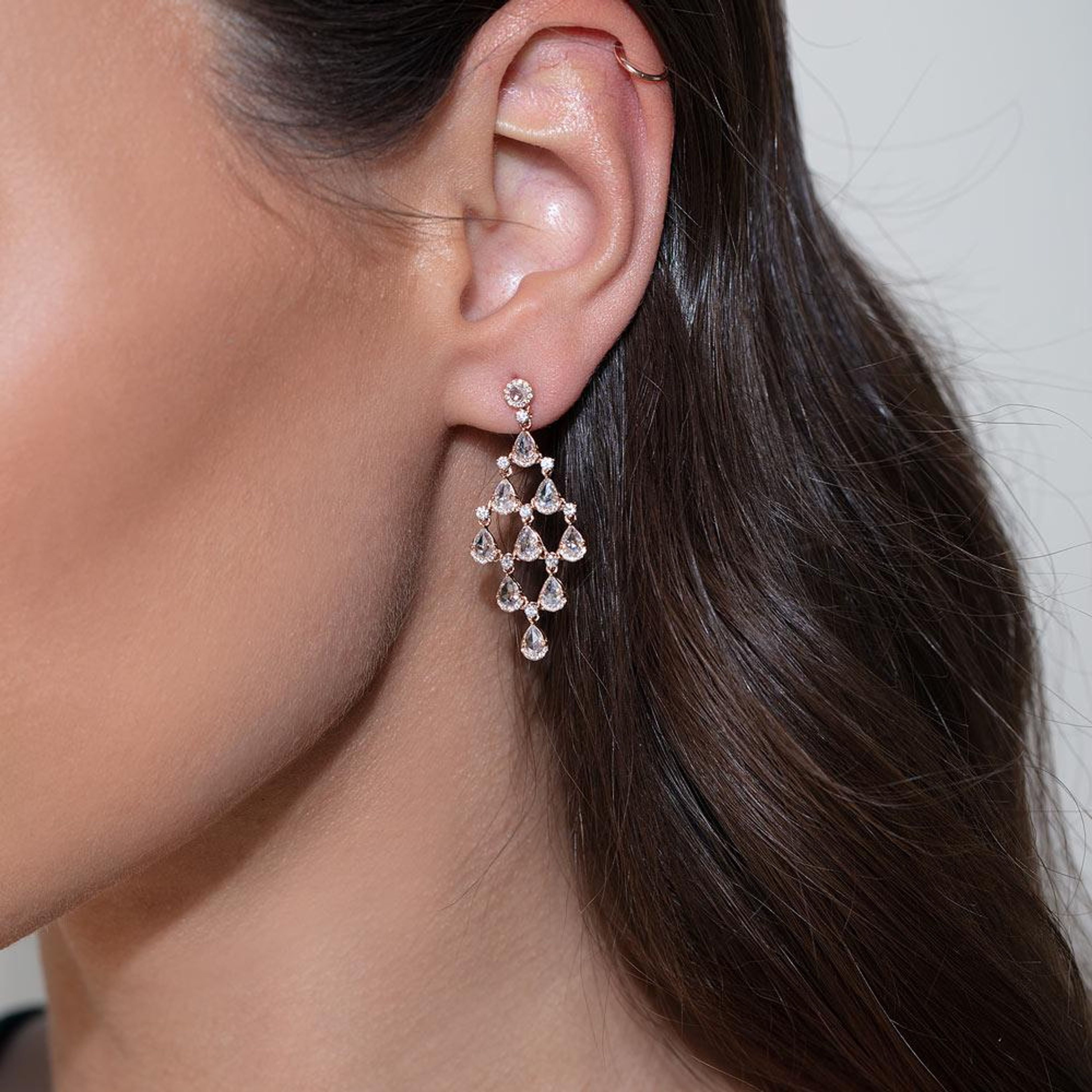 Diamond Chandelier Earrings (medium)