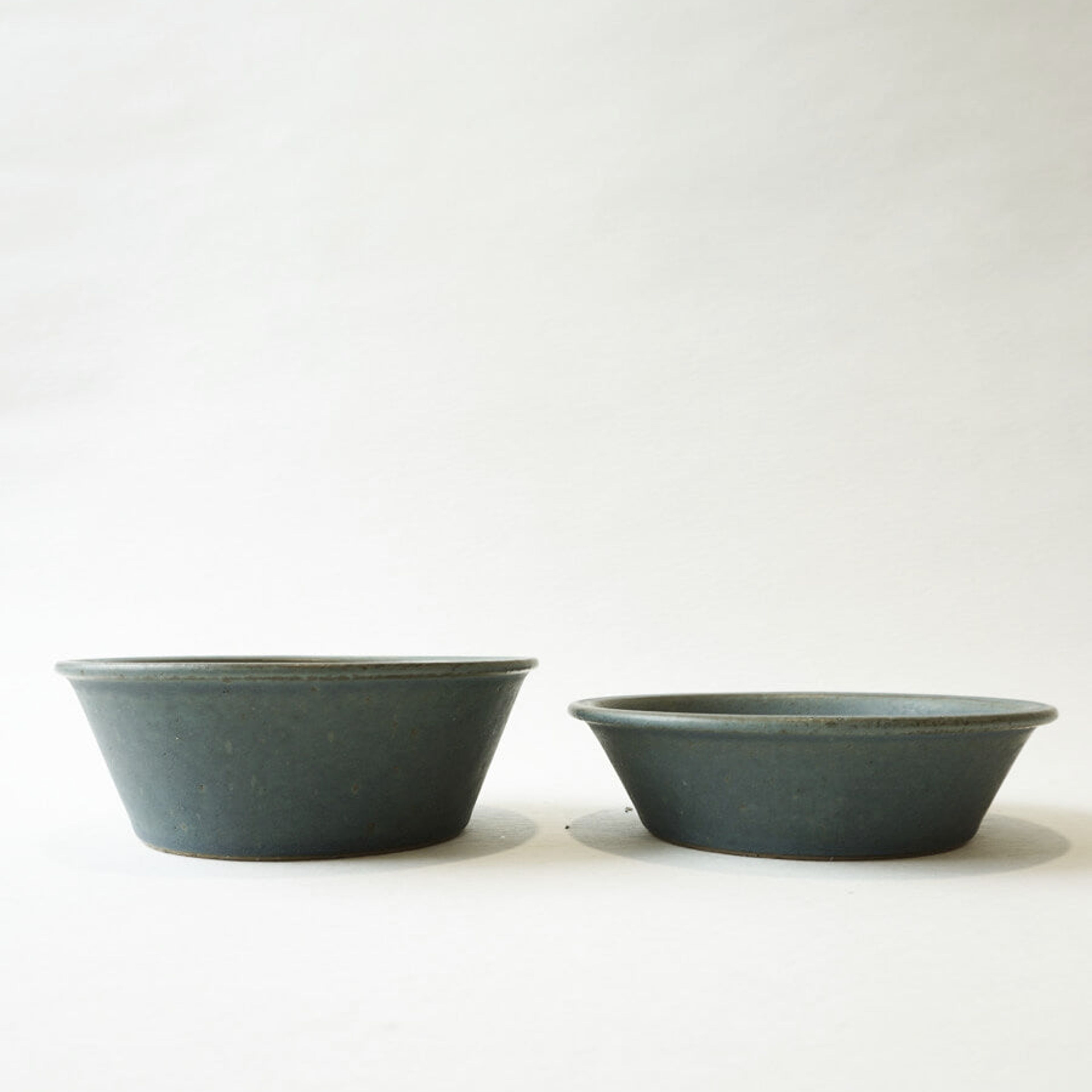Blue Grey Stackable Small Deep Soup Bowl
