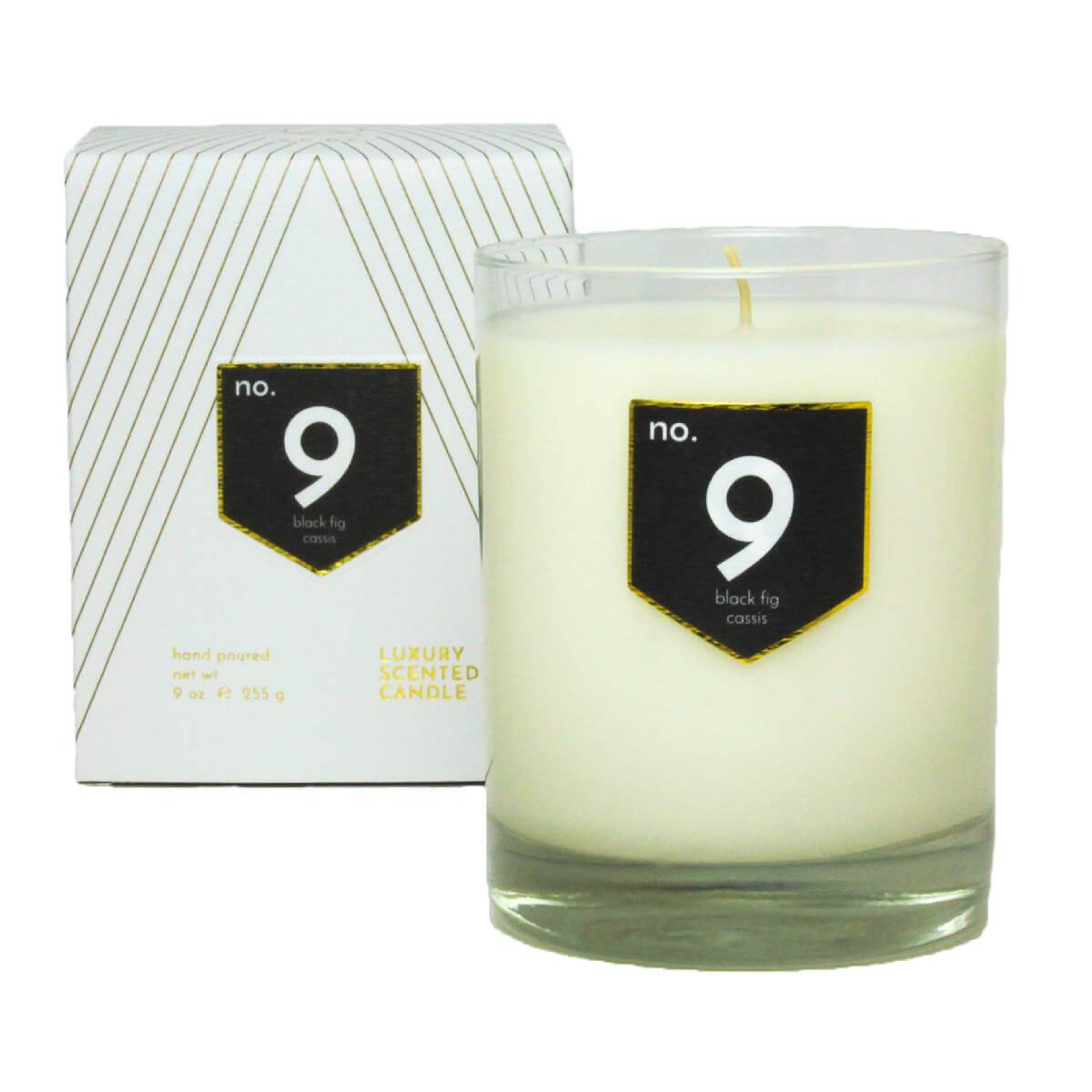 No. 9 Black Fig Cassis Scented Soy Candle