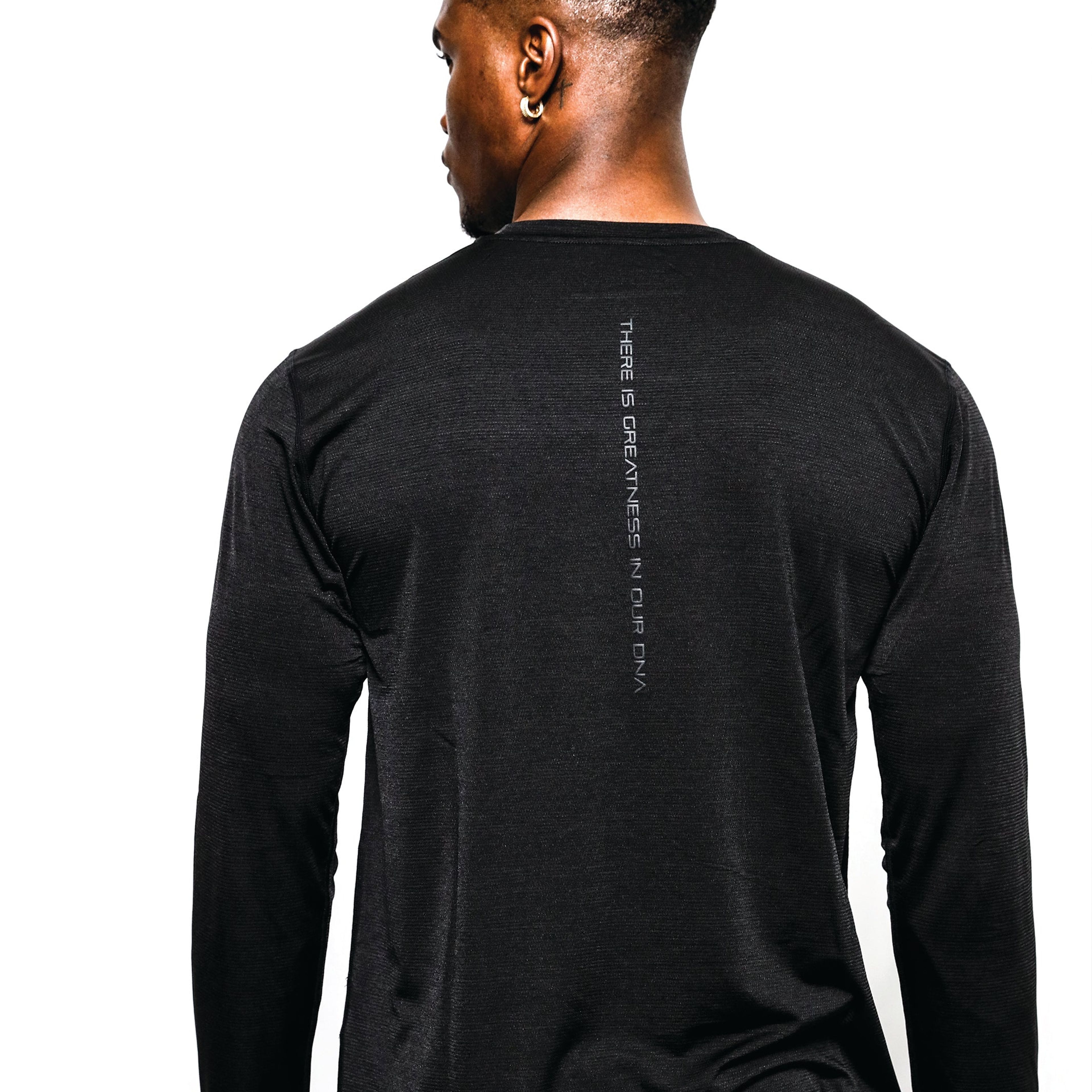 Men's Long Sleeve Puff Print Shirt
