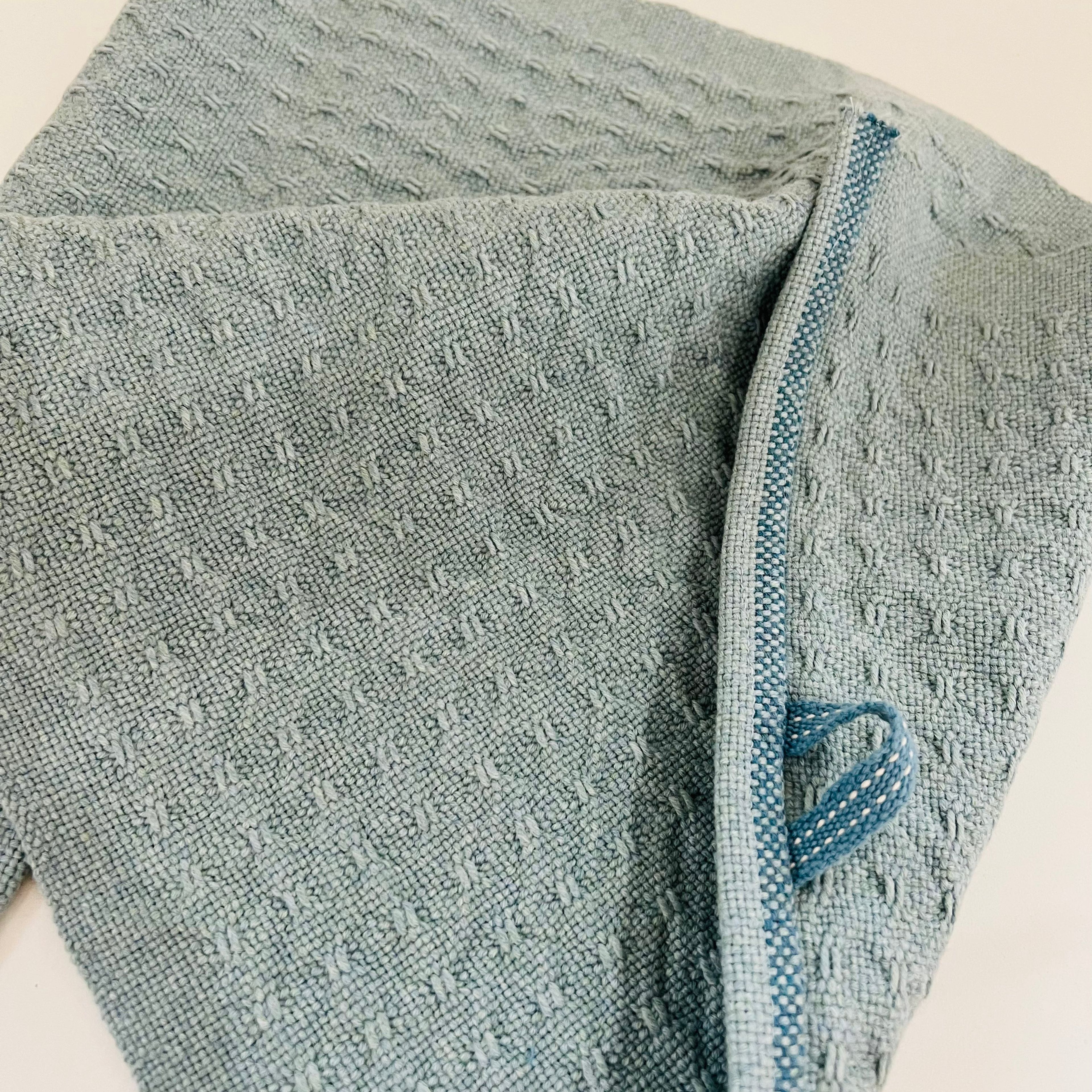 Woven Towel Mineral Blue