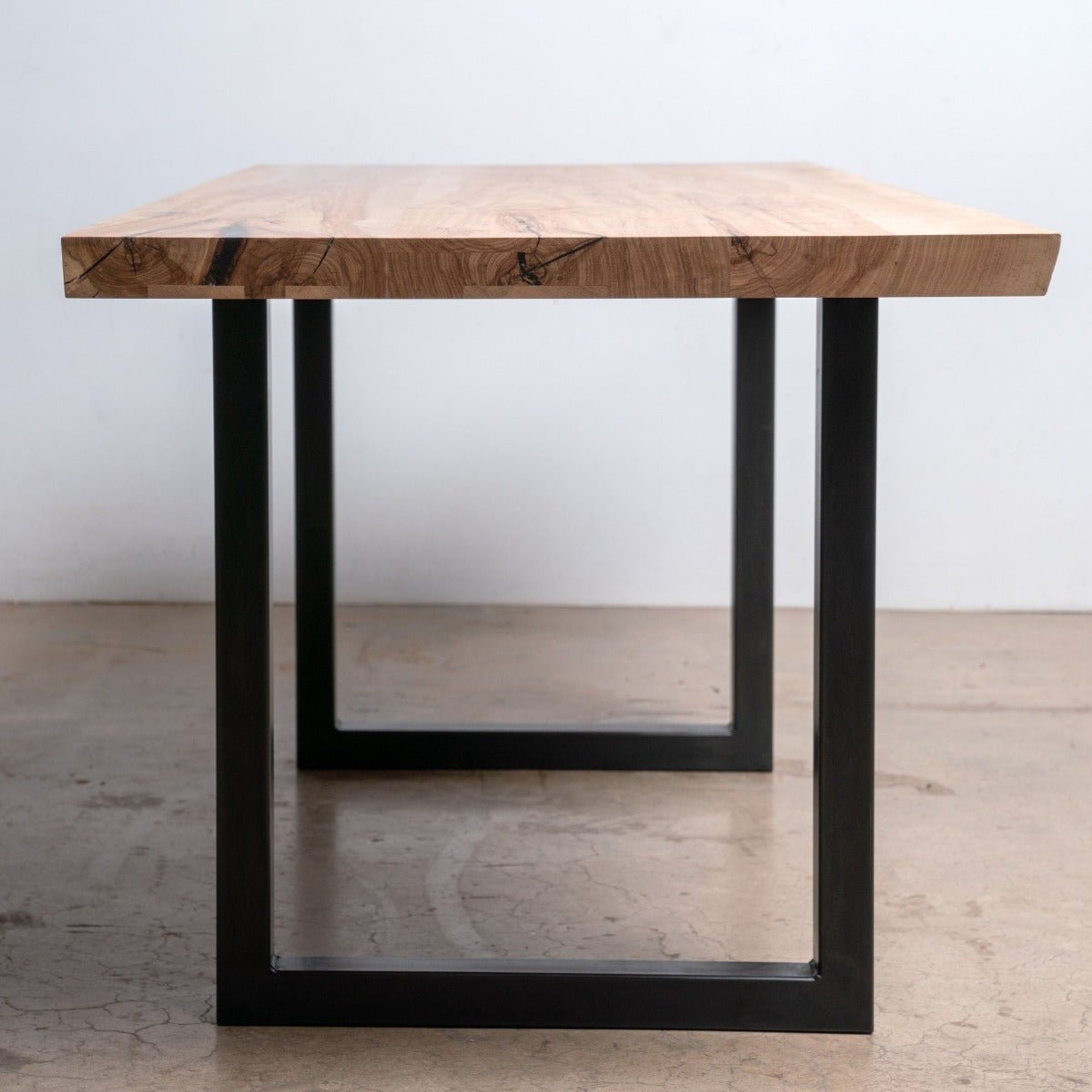 Sunrise Dining Table | Modern Wood and Steel Dining Table
