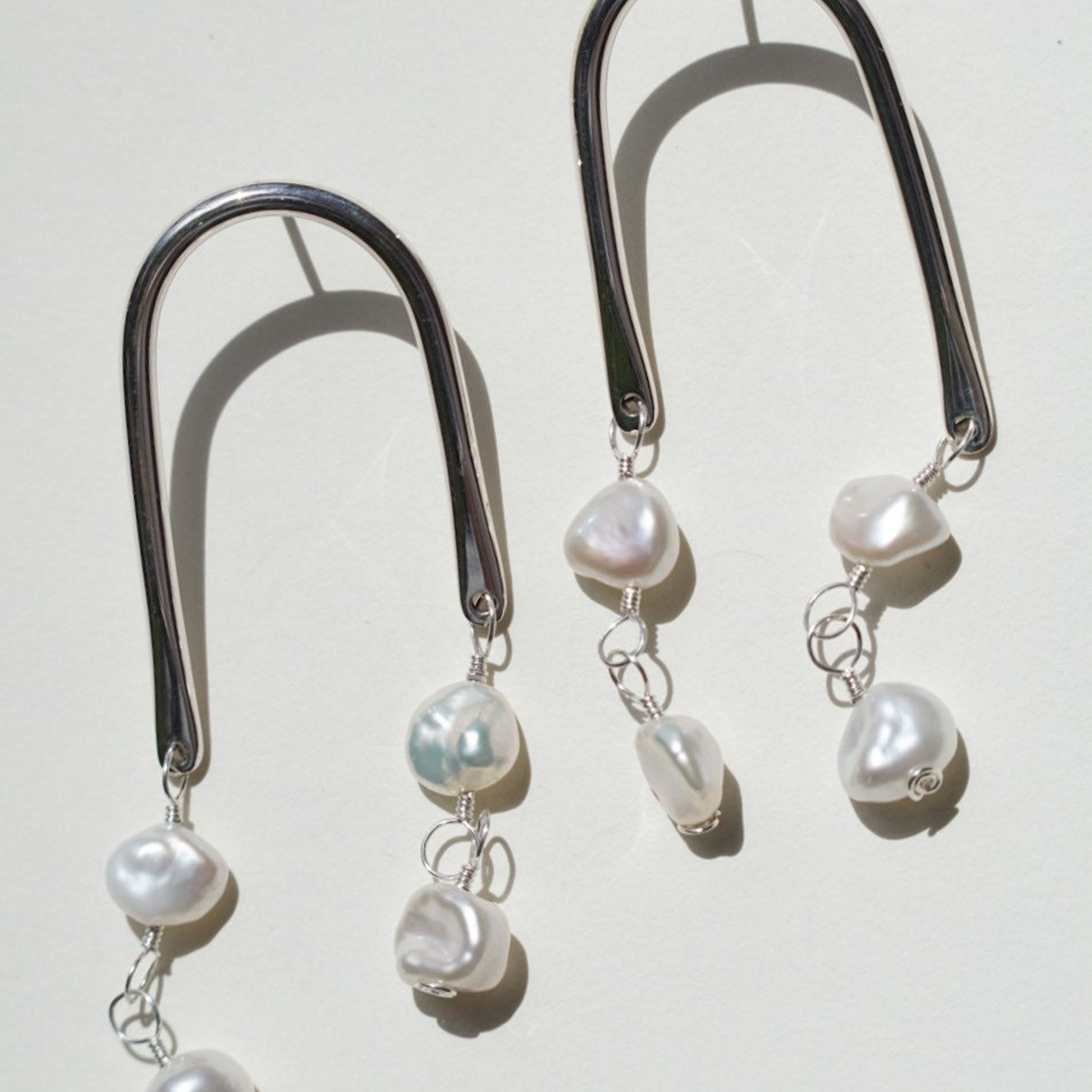 Pearl Statement Earrings - Perlitas