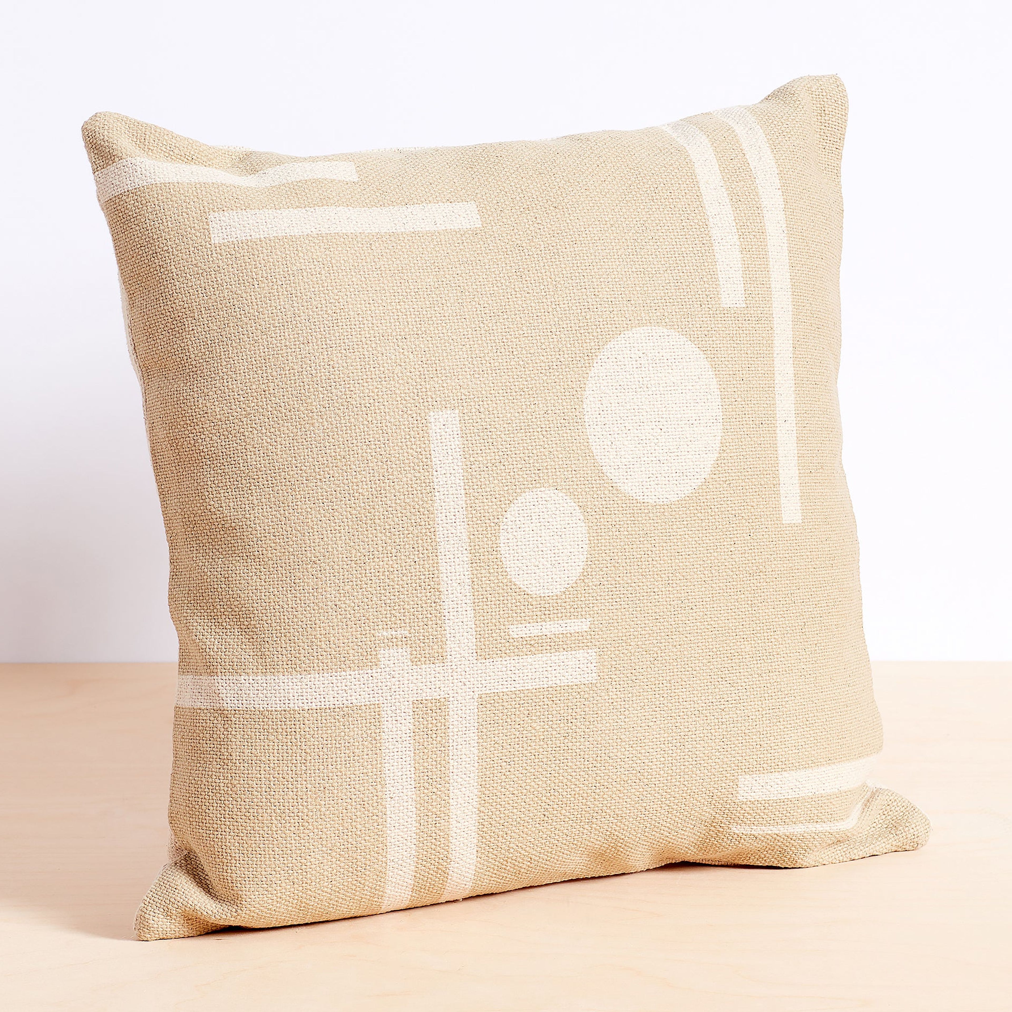 Printed Geo Textured Pillow