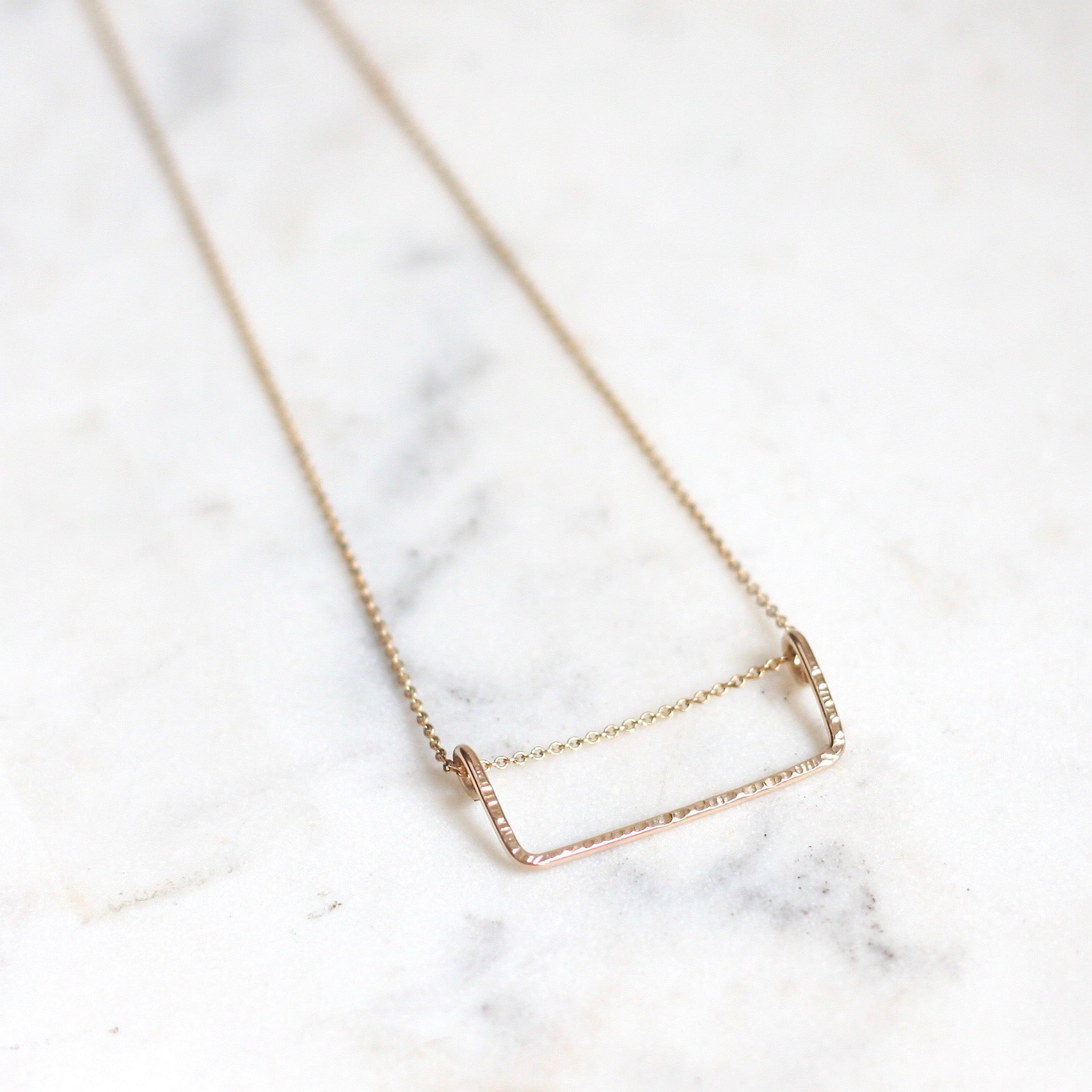 August Necklace - Rectangle