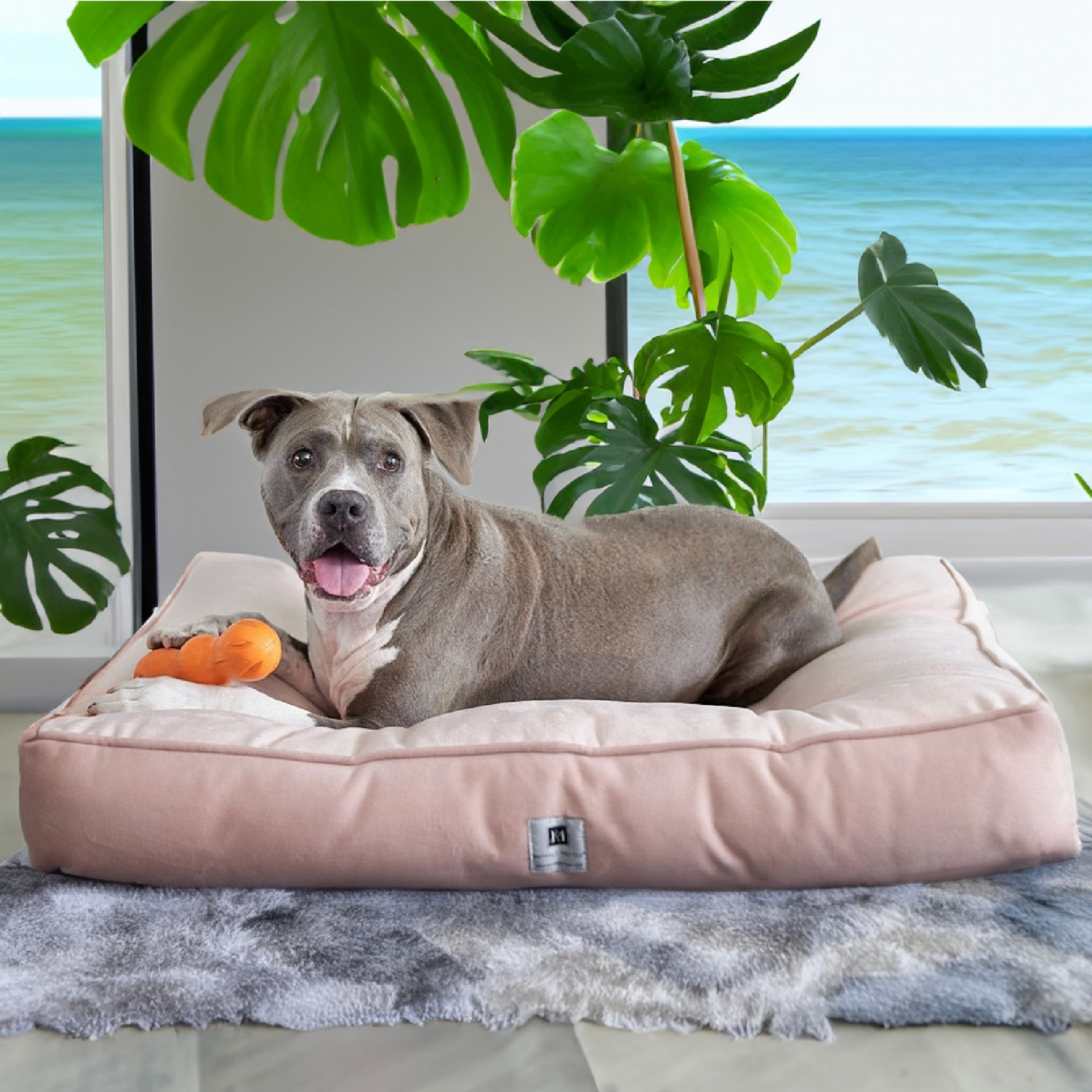 Ali Jewel Ortho Square Companion-Pedic Luxury Dog Bed