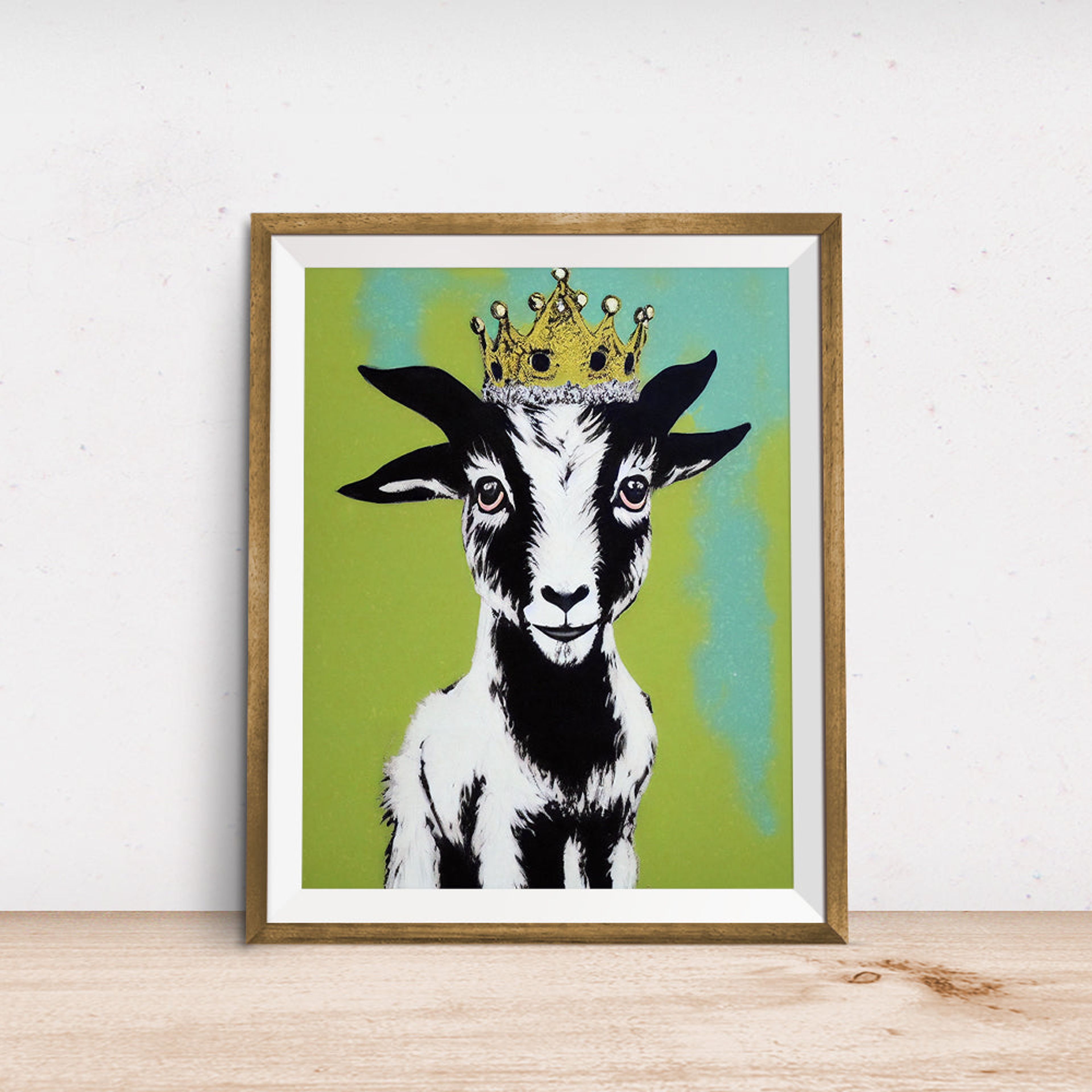 Crown Baby Goat Poster