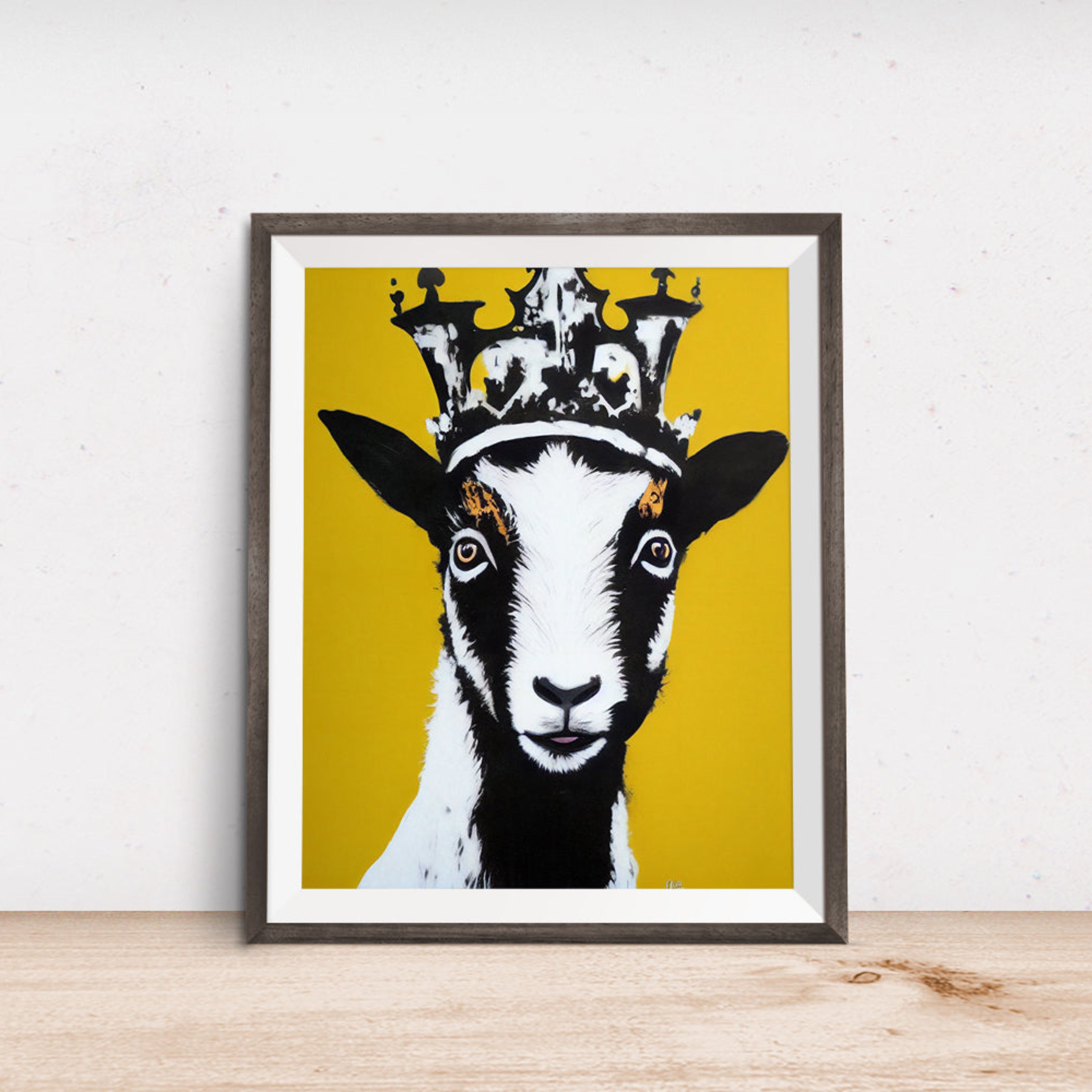 Crown Goat Poster