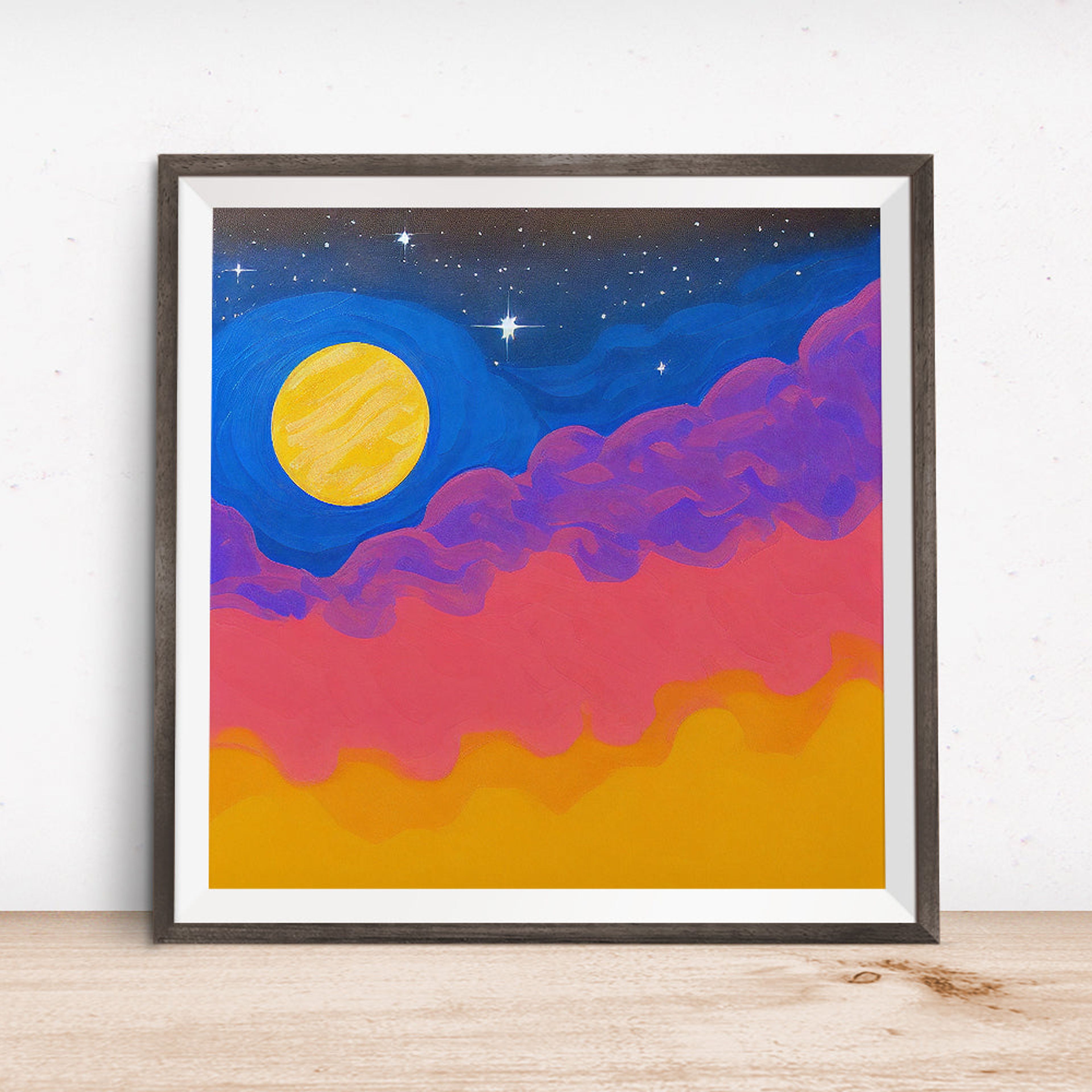 Rainbow Clouds Poster
