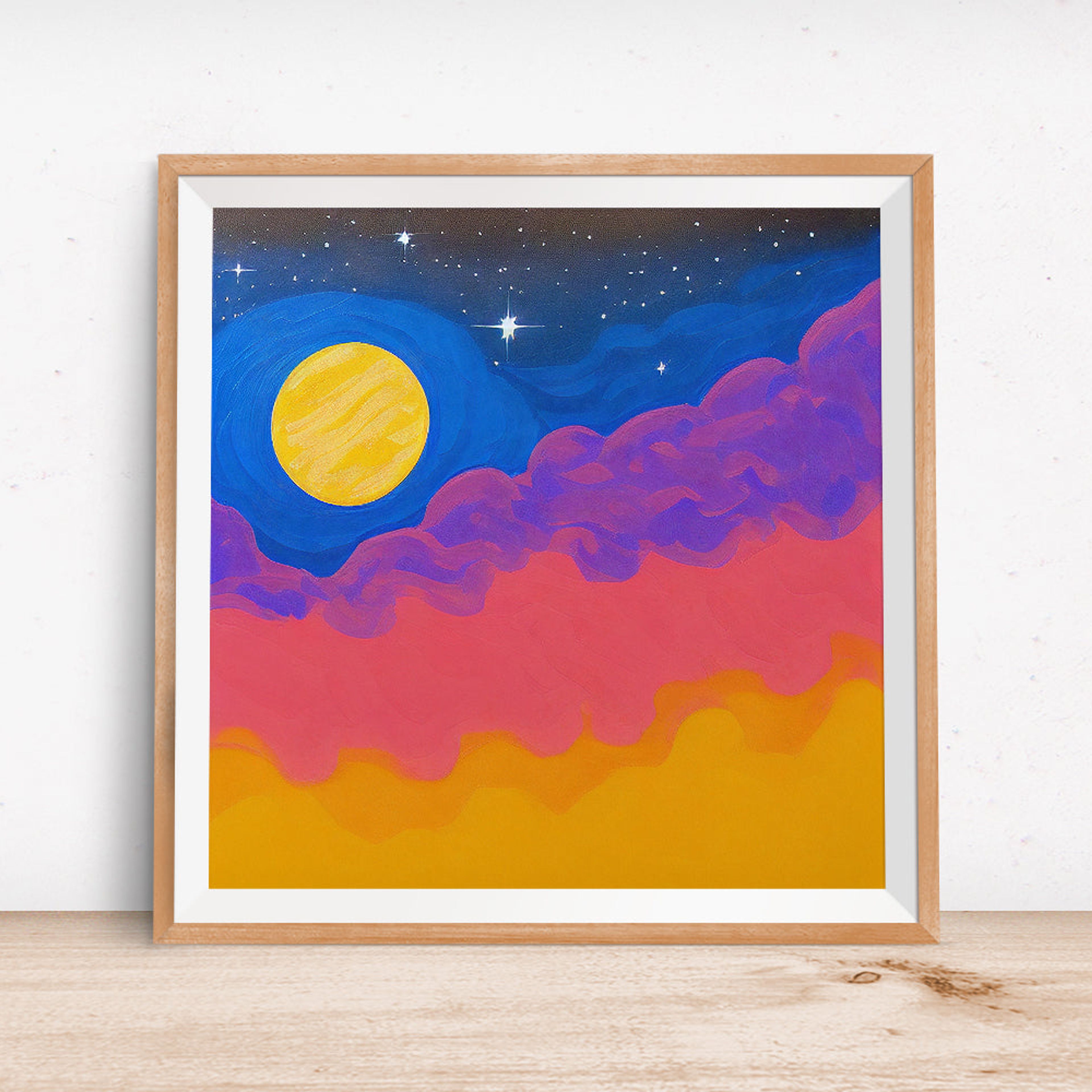 Rainbow Clouds Poster